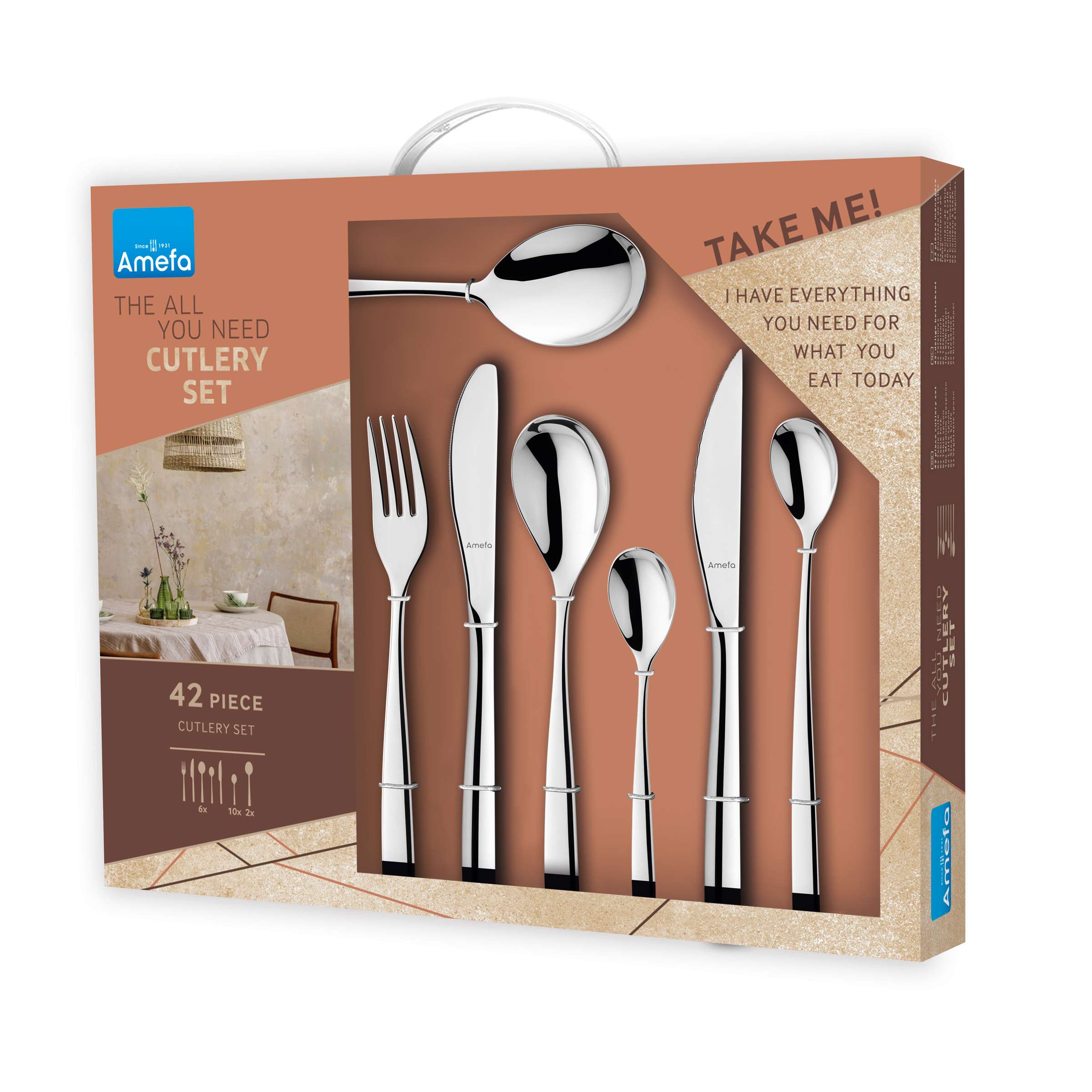 GAIA Service de couverts 42 pièces