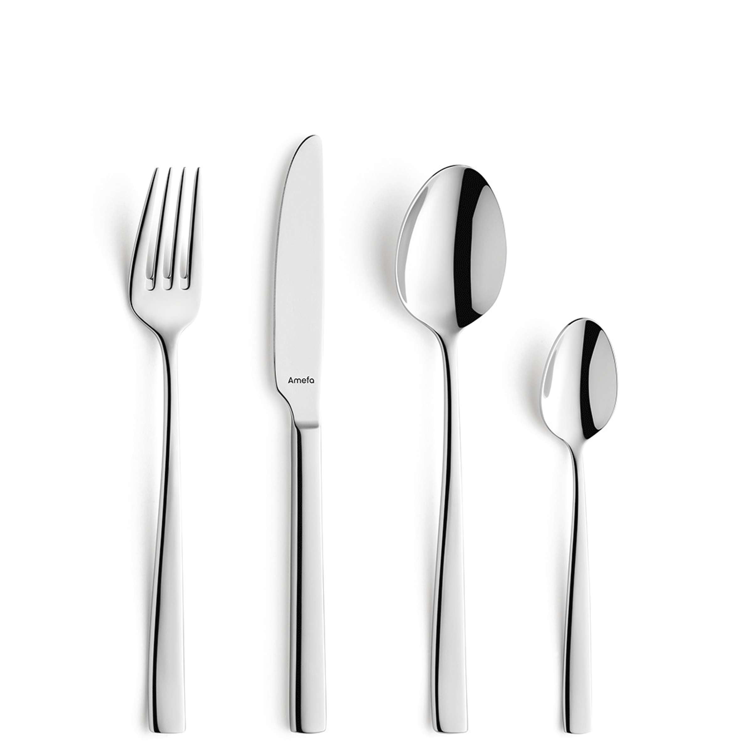 MARTIN Besteckset 24-teilig von Amefa, hochwertiges Besteck aus Edelstahl mit Messer, Gabel, Löffel für den Tischgebrauch.