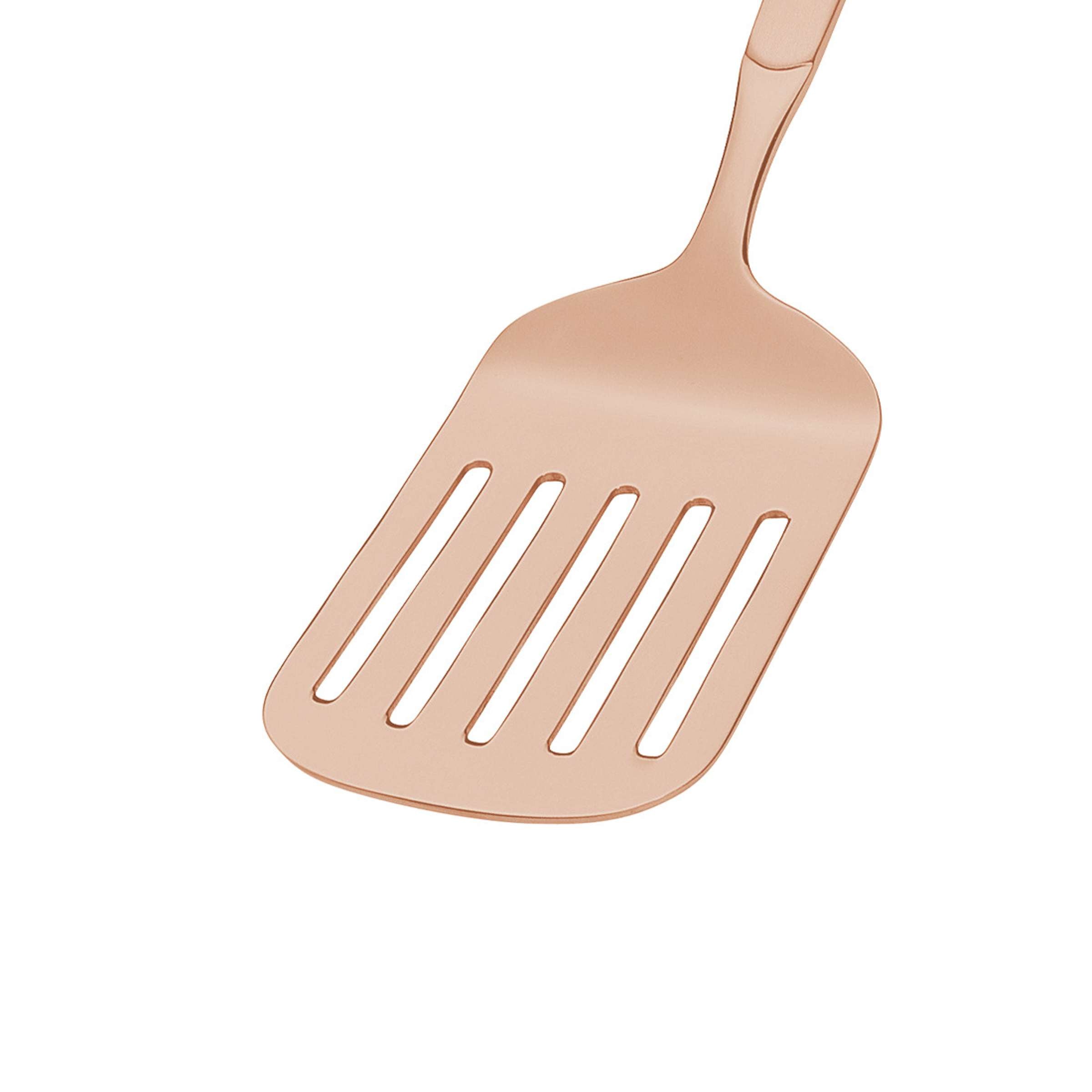 Amefa Buffet Wender aus PVD kupfermattiertem Edelstahl, einzelnes Besteckstück mit ergonomischem Griff.