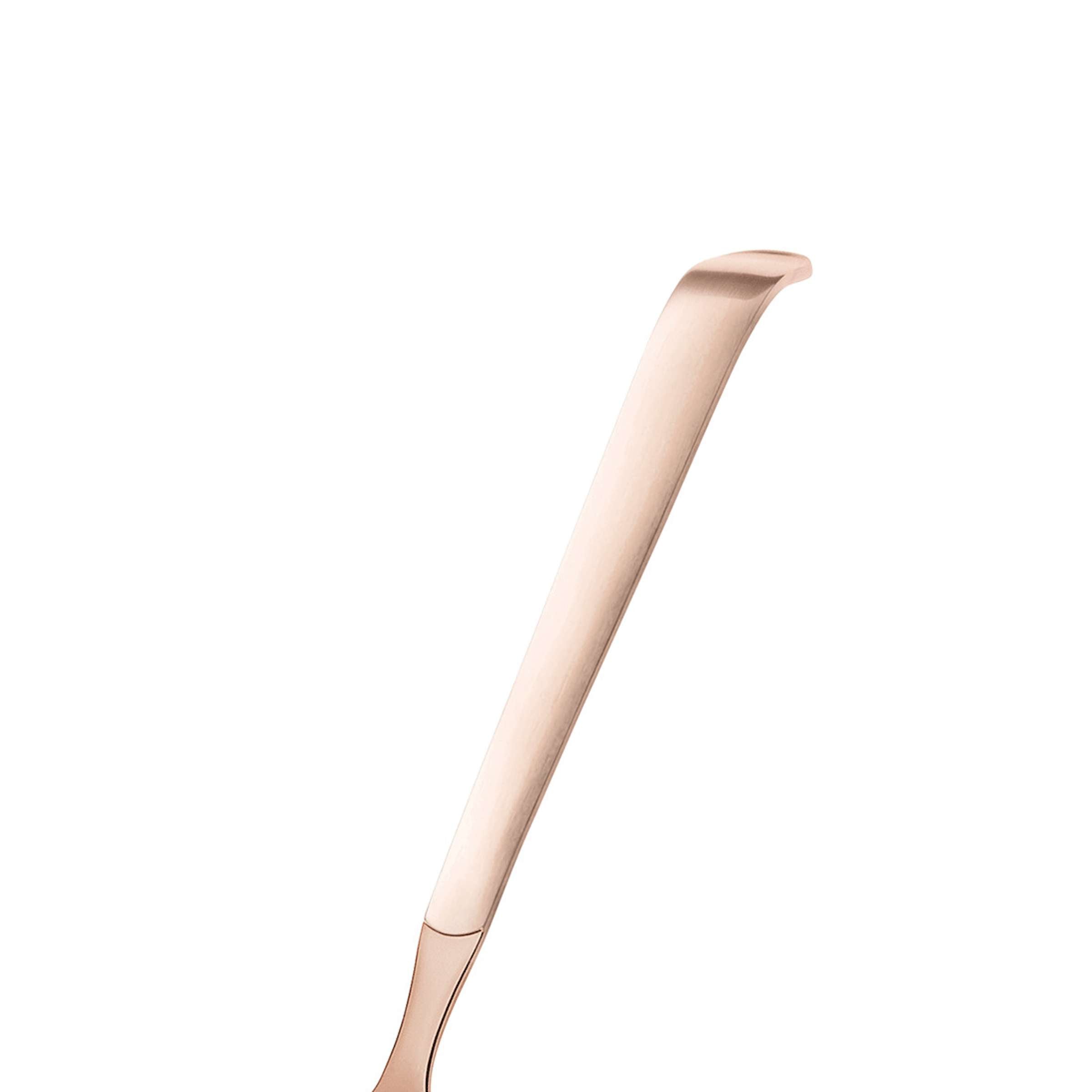 Amefa Buffet Chafing Dish Löffel aus PVD kupfer mattiert, geschlossen, elegantes Besteck für Buffet und Service