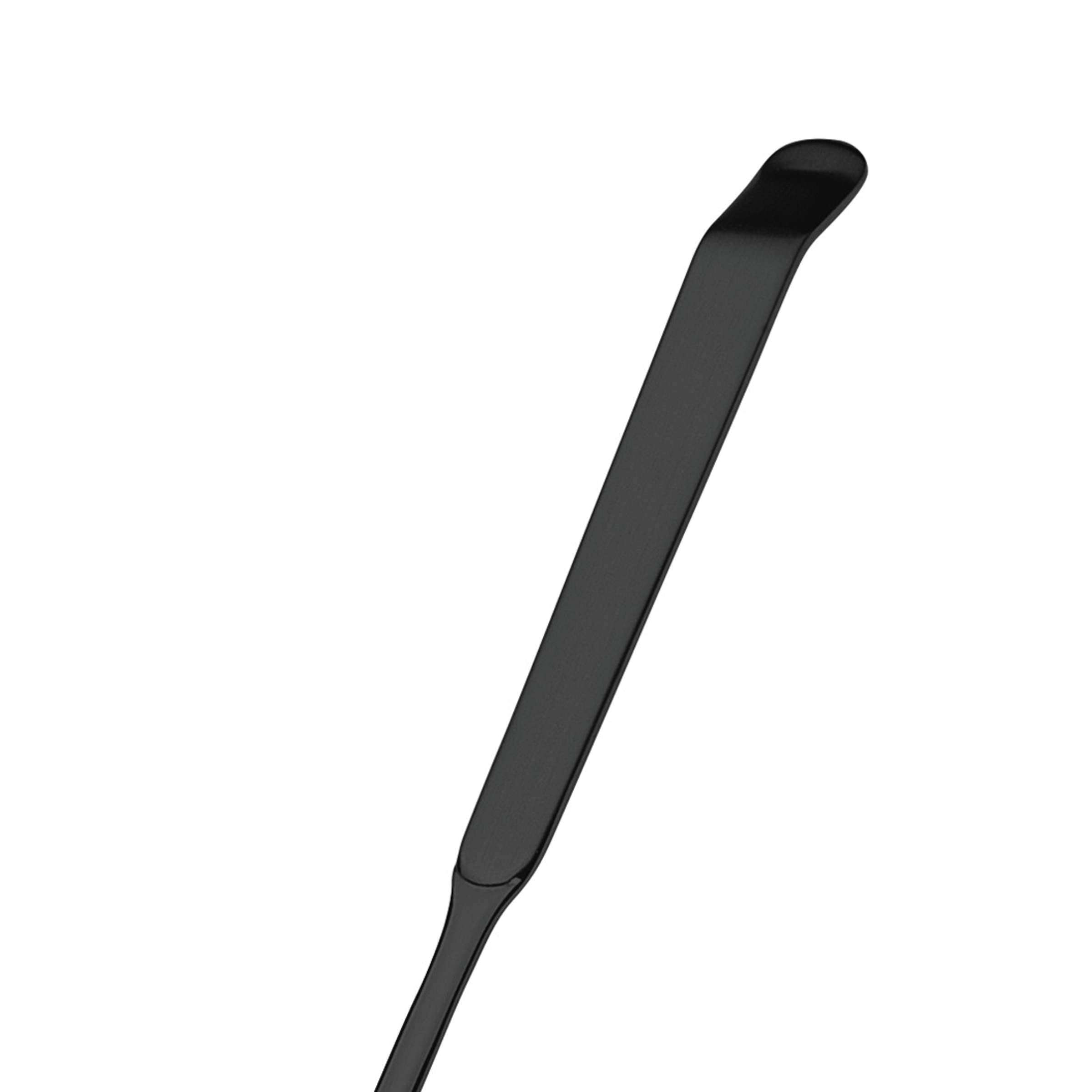 Kleiner Salatlöffel von Amefa mit schwarz mattierter PVD-Oberfläche, elegantes Besteckstück für Salate und Beilagen