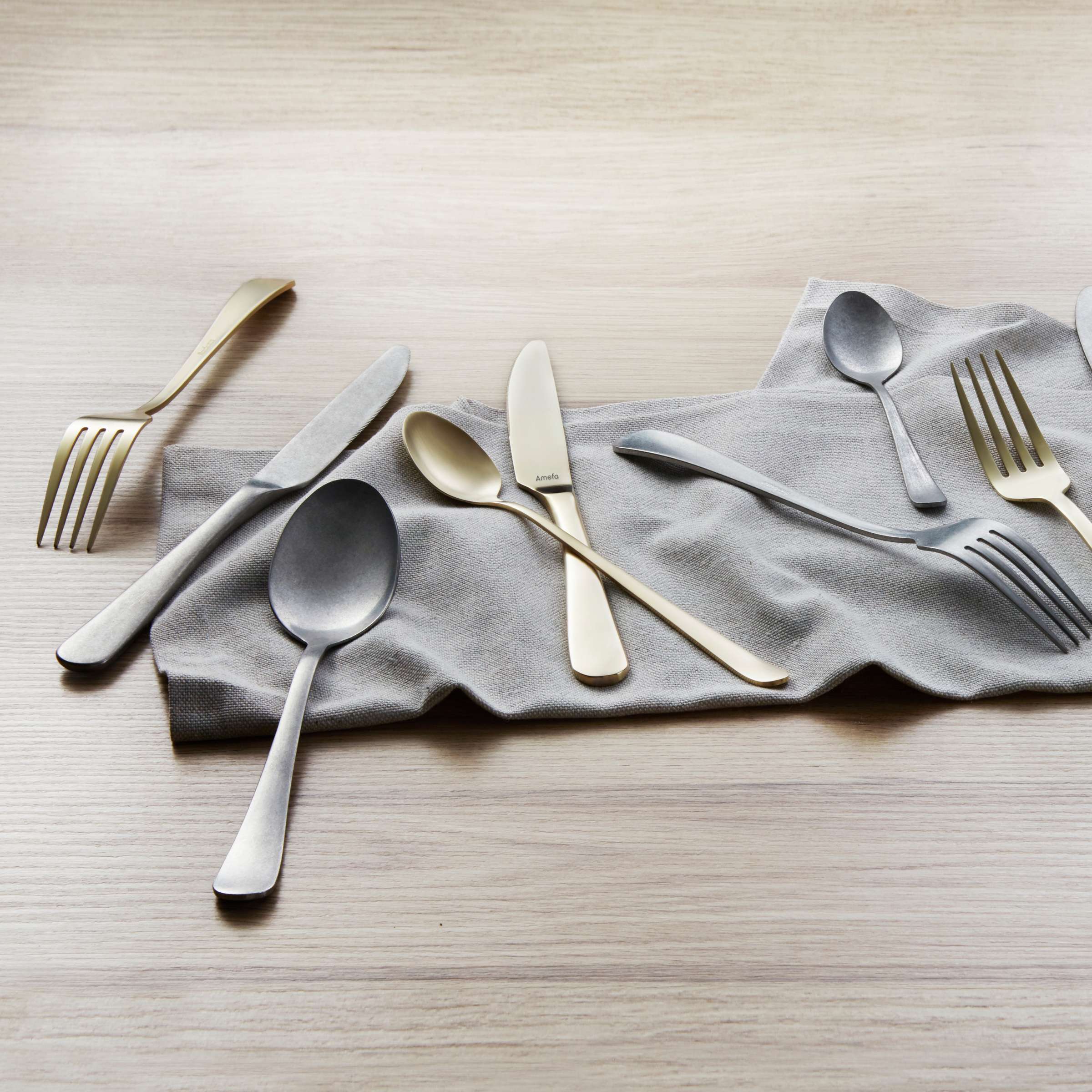 Vintage Amefa AUSTIN Besteckset, 16-teilig mit Messer, Gabel, Löffel, elegantes Besteck für den Esstisch