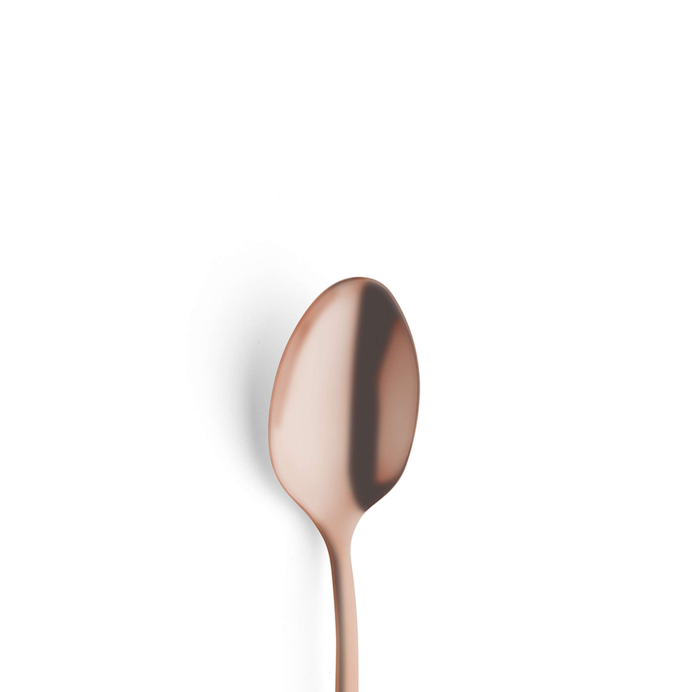 Amefa Austin Longdrink- und Latte Macchiato Löffel Set, 6-teilig, mattierte kupferfarbene PVD-Beschichtung, elegante Besteckteile