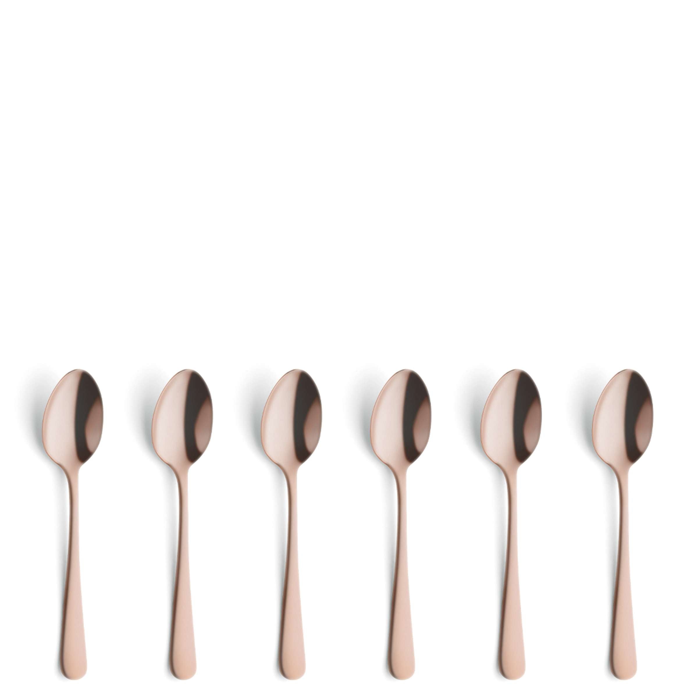 AUSTIN Mocca/Espresso Spoon Set 6-pieces PVD copper satin