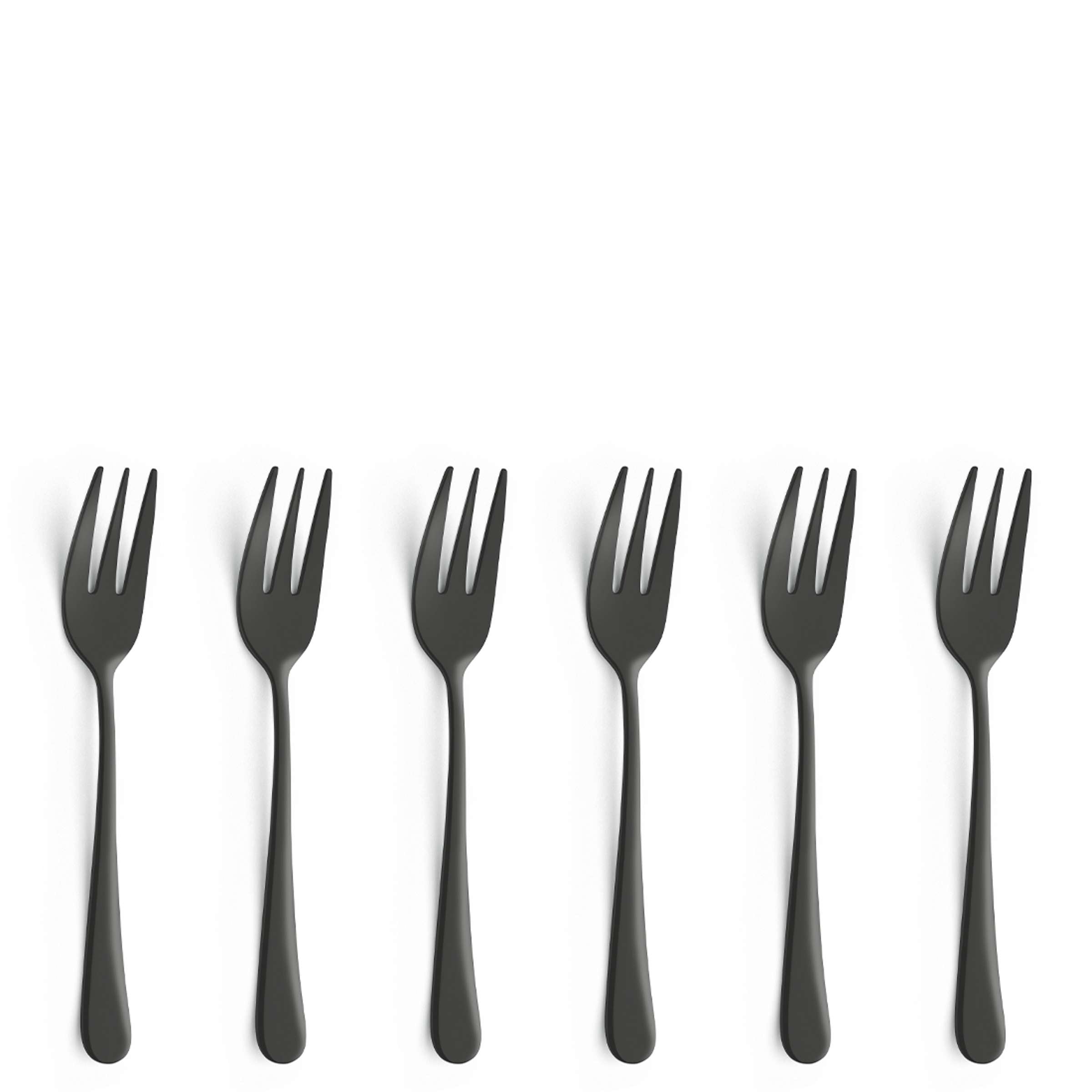 AUSTIN Cake Fork Set 6-pieces PVD black satin