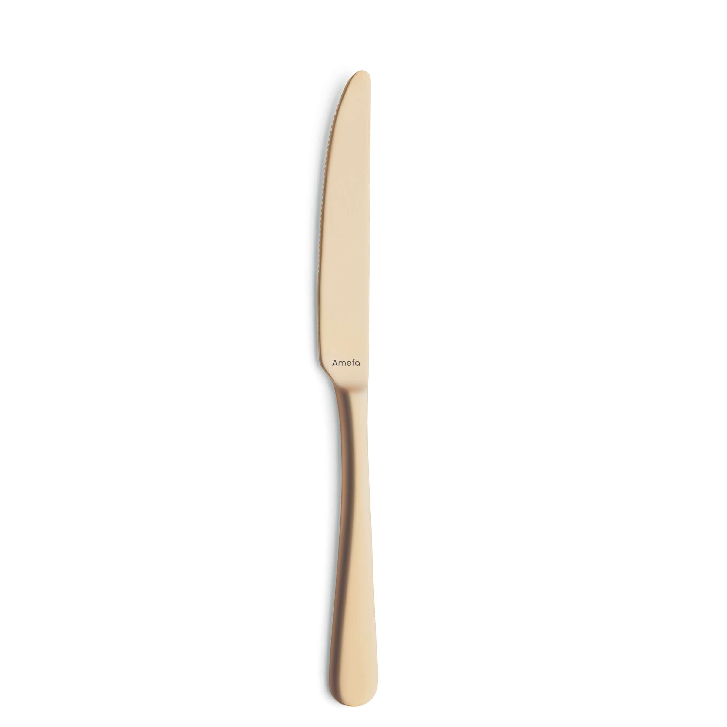 Amefa AUSTIN Besteckset 16-teilig, mattiertes PVD-Gold, Messer, Gabeln und Löffel aus Edelstahl, elegantes Besteck für den Tisch.
