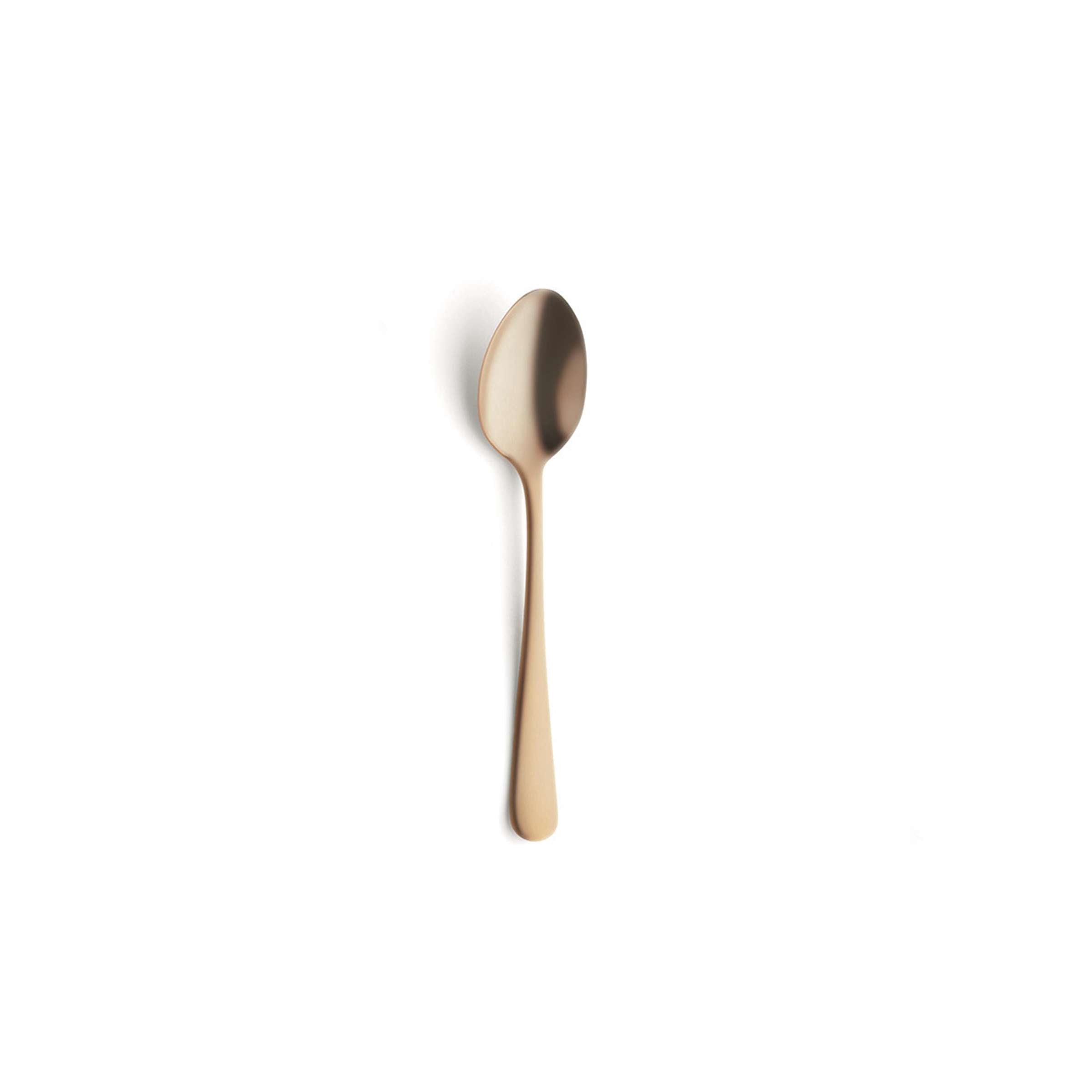 Amefa AUSTIN Mocca- und Espressolöffel Set, 6-teilig, mattiertes PVD-Gold, elegante Besteck für Kaffee-Genuss