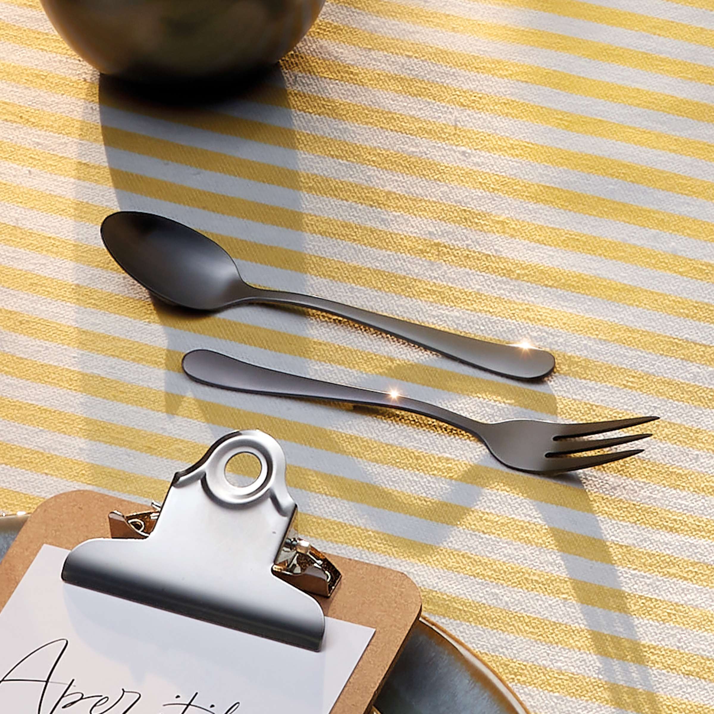 AUSTIN Besteckset 24-teilig PVD schwarz mattiert