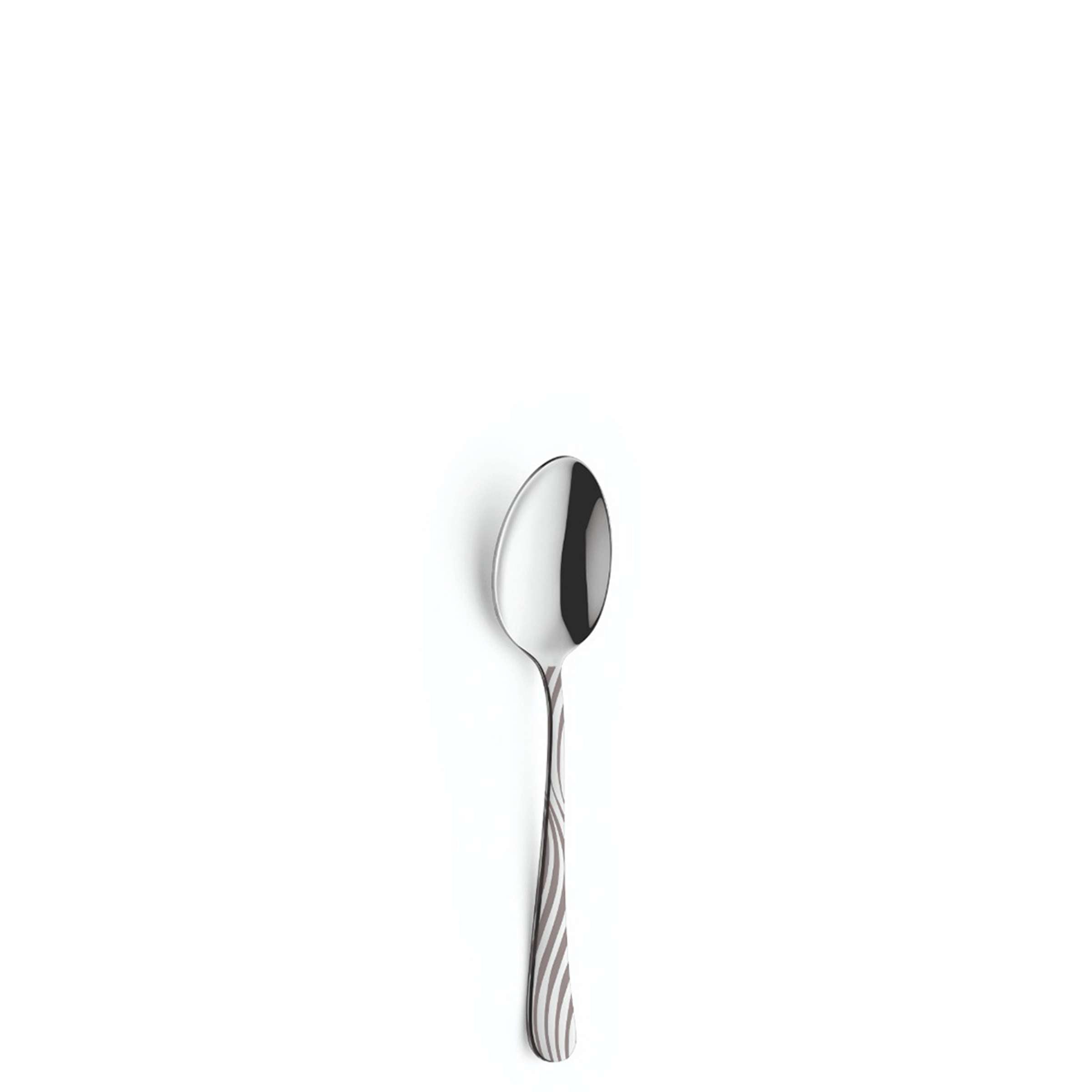Amefa TIDE Besteckset, 24-teilig, inklusive Kaffeelöffel, aus Edelstahl, elegant und modern design, auf weißem Hintergrund.