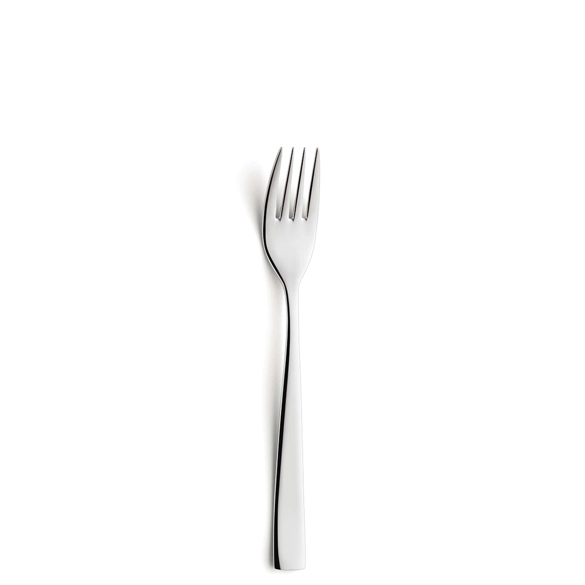 Amefa ATOS Besteckset 24-teilig aus Edelstahl mit Messer, Gabel, Löffel und Teelöffel auf weißem Hintergrund.