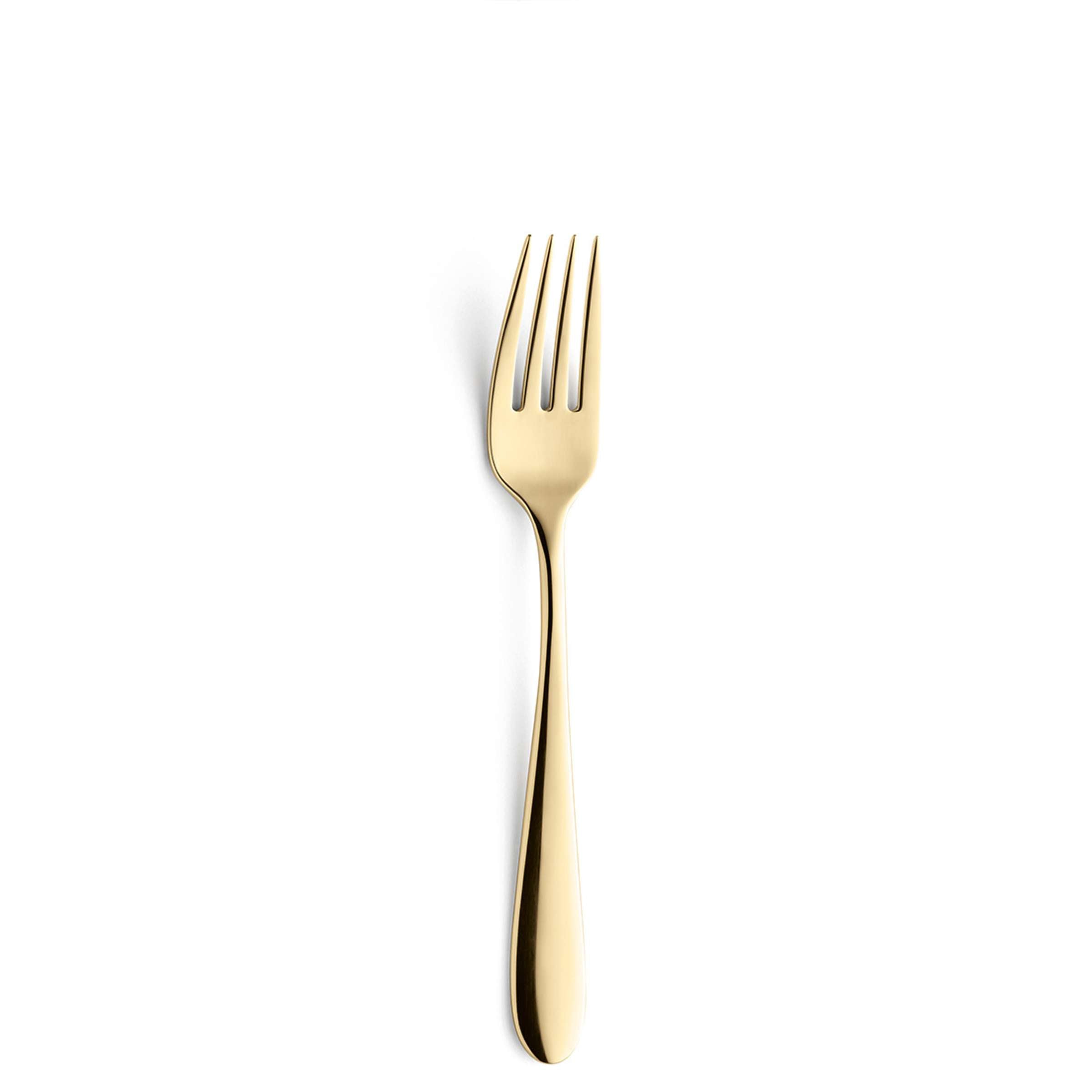 Elegantes Amefa Besteckset 24-teilig aus PVD-gold, inklusive Messer, Gabeln und Löffel für stilvollen Esstisch.