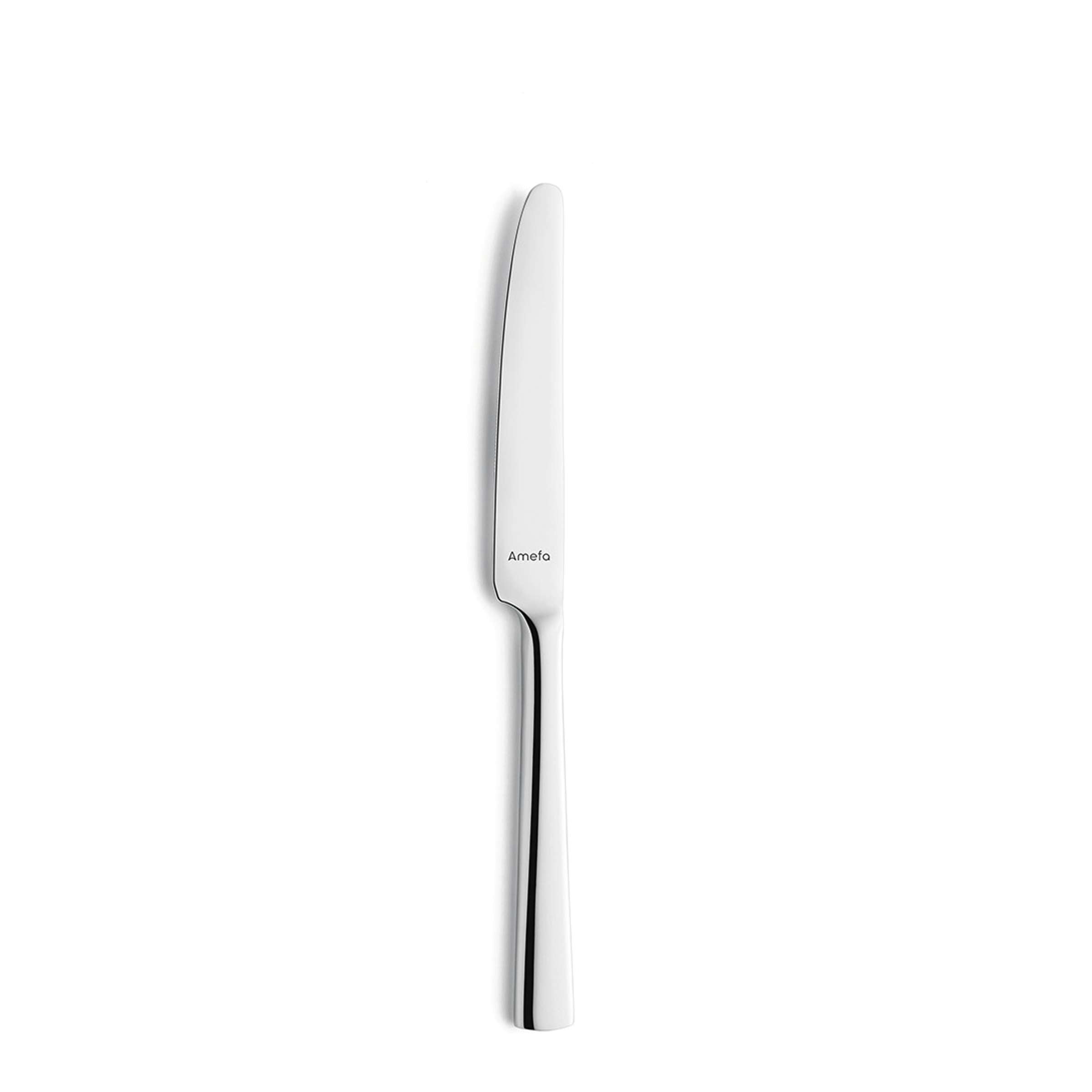 Modernes 24-teiliges Besteckset von Amefa mit Messer, Gabel, Löffel und Teelöffel auf weißem Hintergrund.