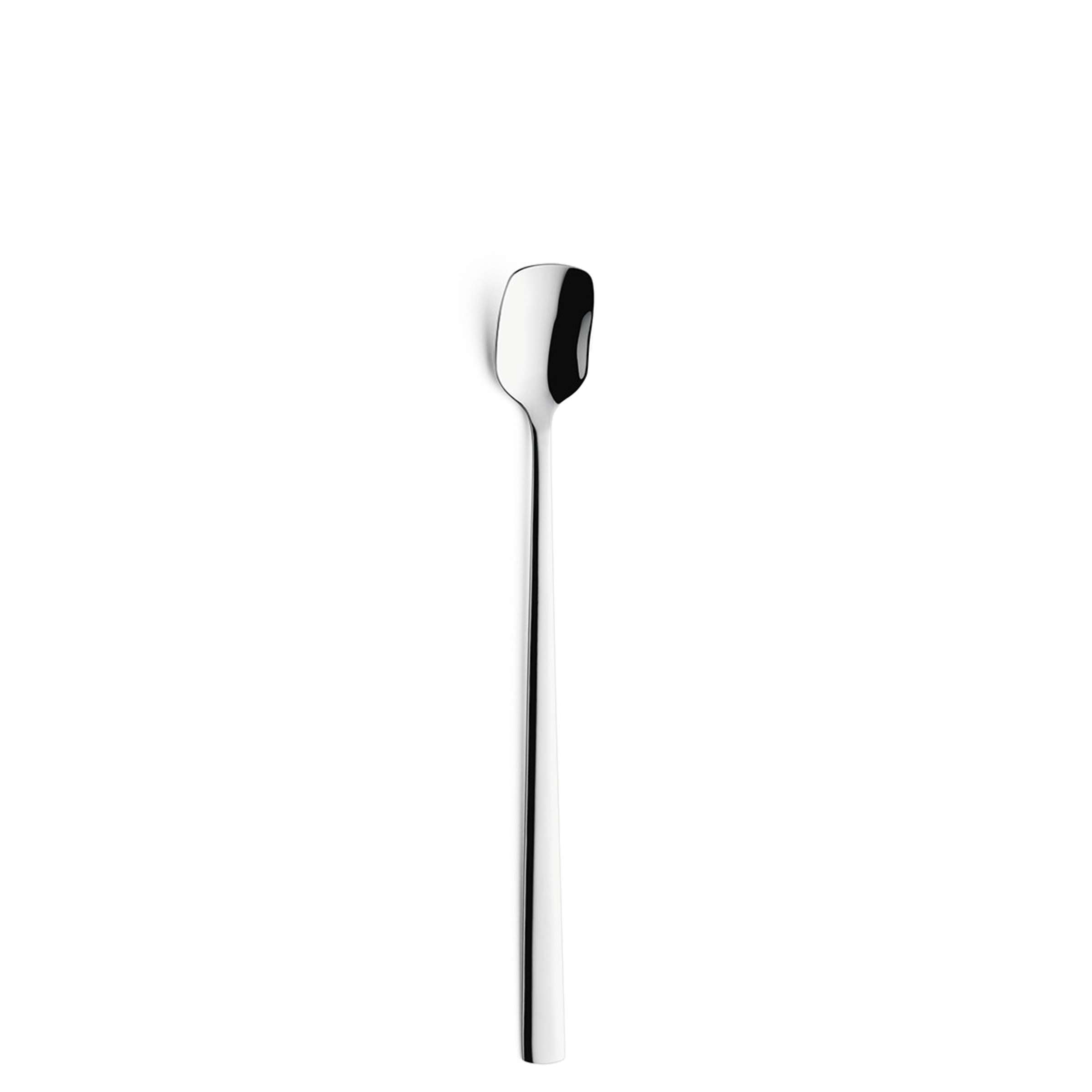 Amefa Moderno Longdrink- und Latte Macchiato-Löffel Set, 6-teilig, Edelstahl, elegante Besteck für Getränke