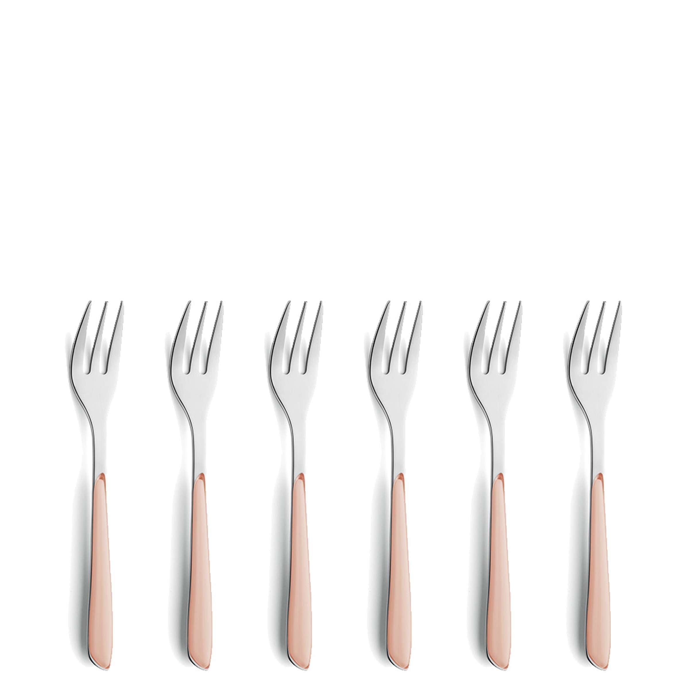 PRISMA Cake Fork Set 6-pieces apricot