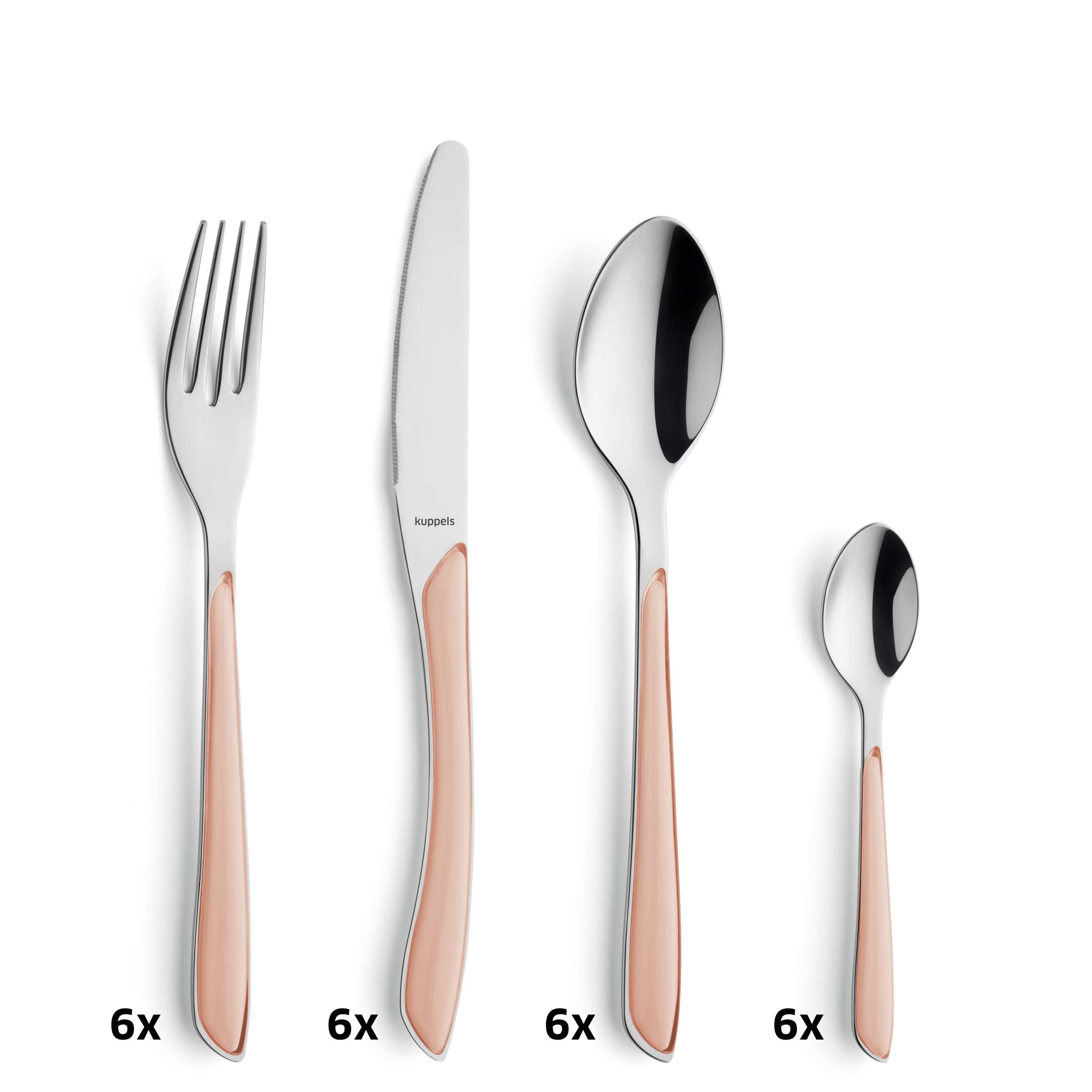 PRISMA Cutlery Set 24-pieces apricot