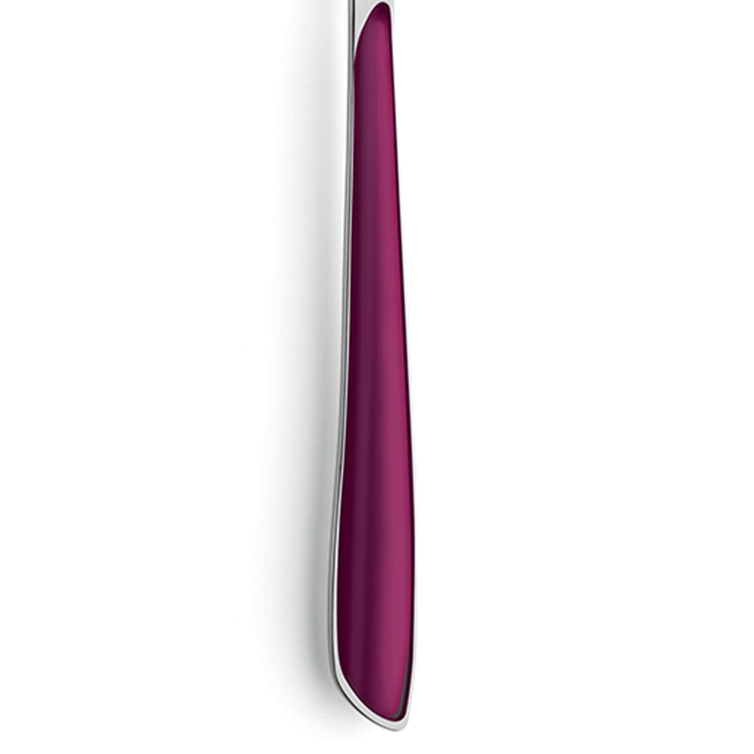 Ein einzelner Kuppels PRISMA Menügabel aus Edelstahl mit Wildberry-Design, moderne Besteck für den Esstisch