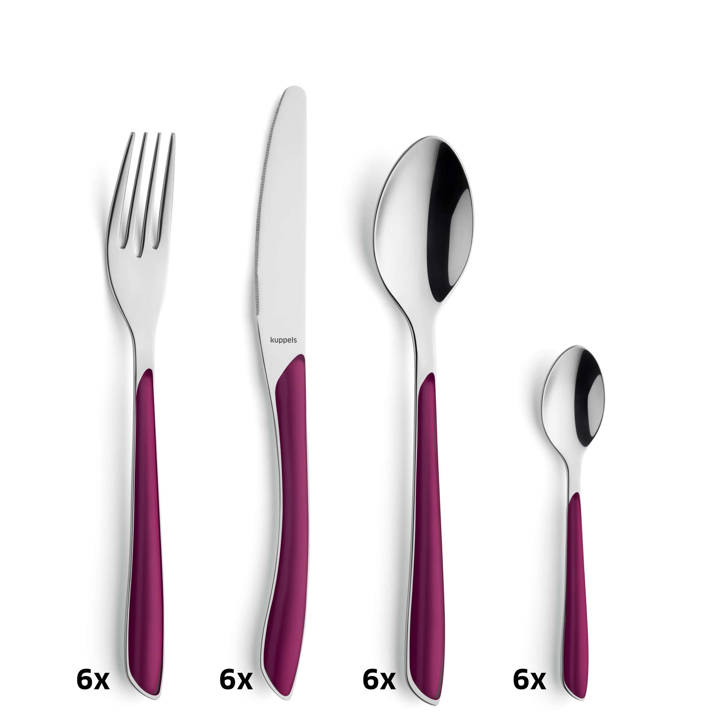 PRISMA Besteckset 24-teilig wildberry