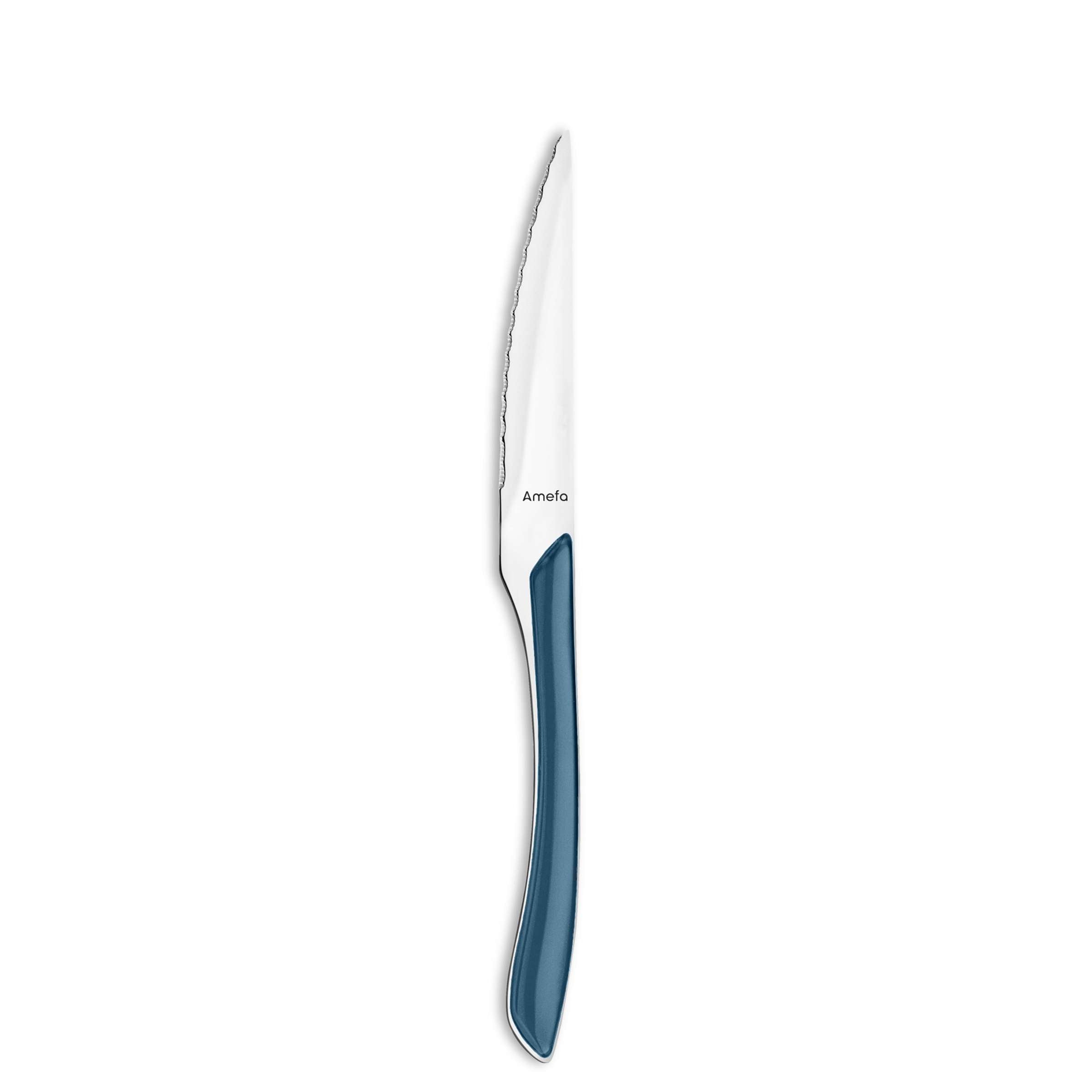 ECLAT Besteckset 32-teilig von Amefa, Denim Blau, Messer, Gabeln, Löffel aus hochwertigem Edelstahl, elegantes Besteck für den Haushalt