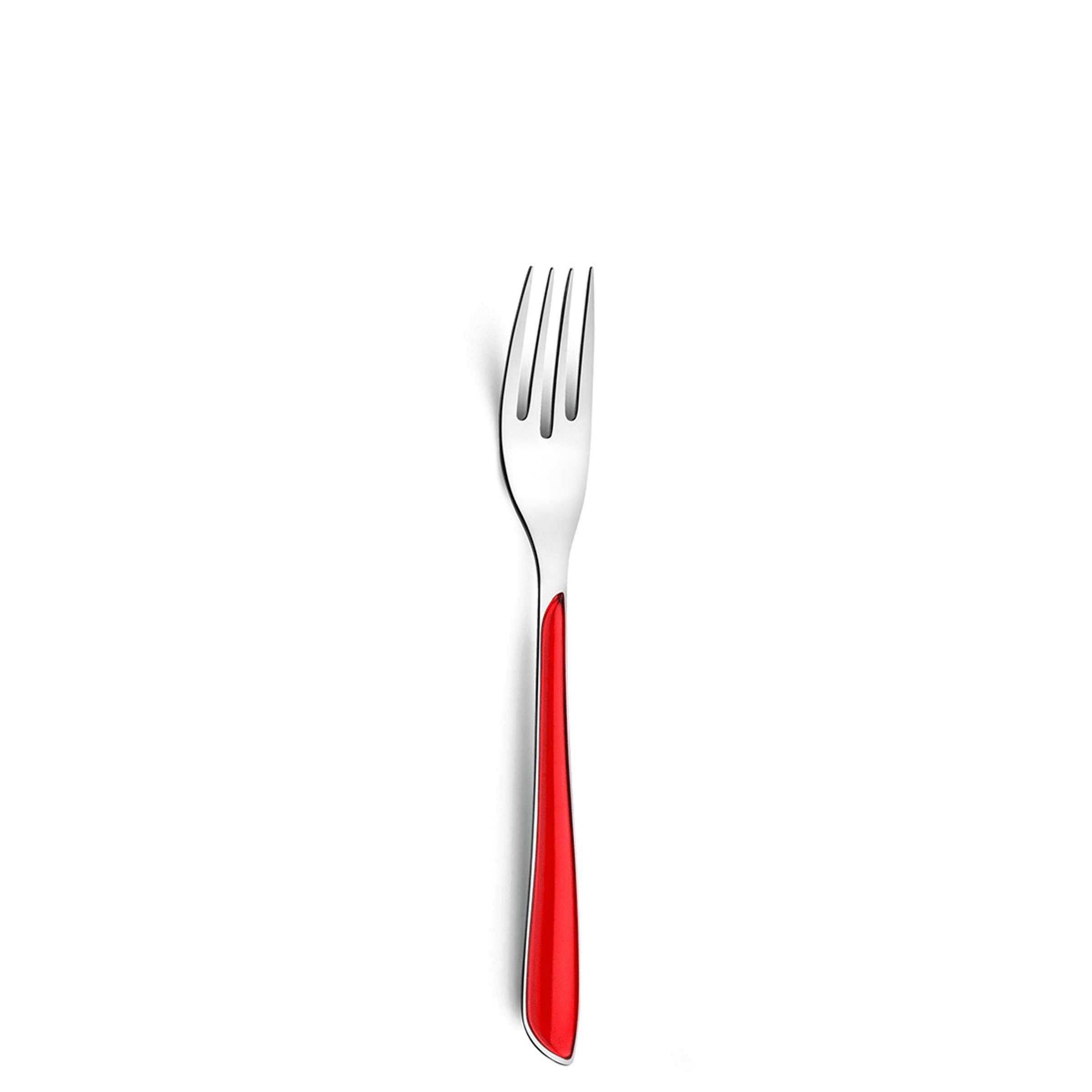 ECLAT Besteckset 24-teilig in Rot von Amefa, hochwertiges Messer-, Gabel- und Löffelset, elegante Essbesteck für den Alltag