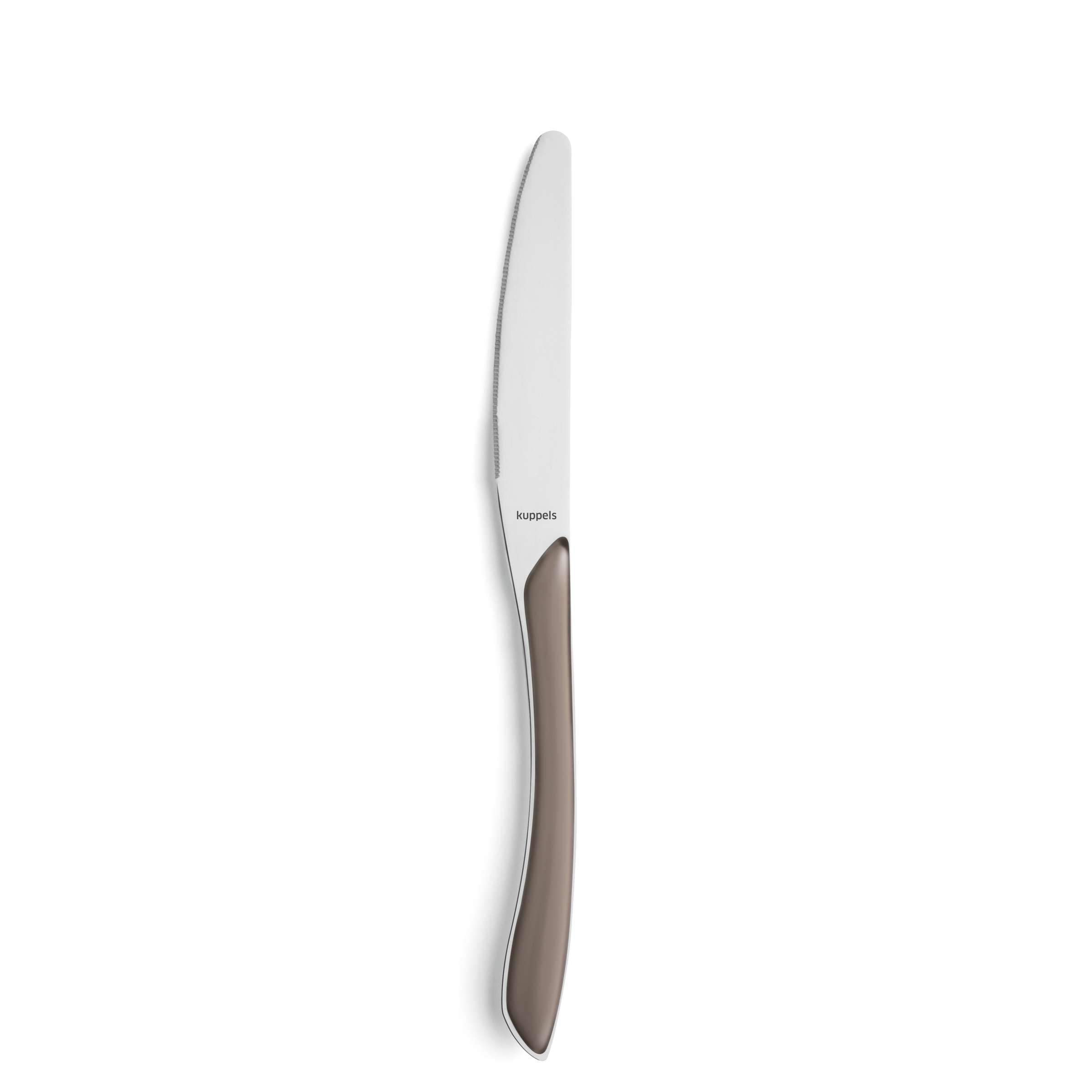 Kuppels PRISMA Besteckset 24-teilig in kakao mattiert, Messer, Gabeln und Löffel aus Edelstahl, elegantes Küchenbesteck