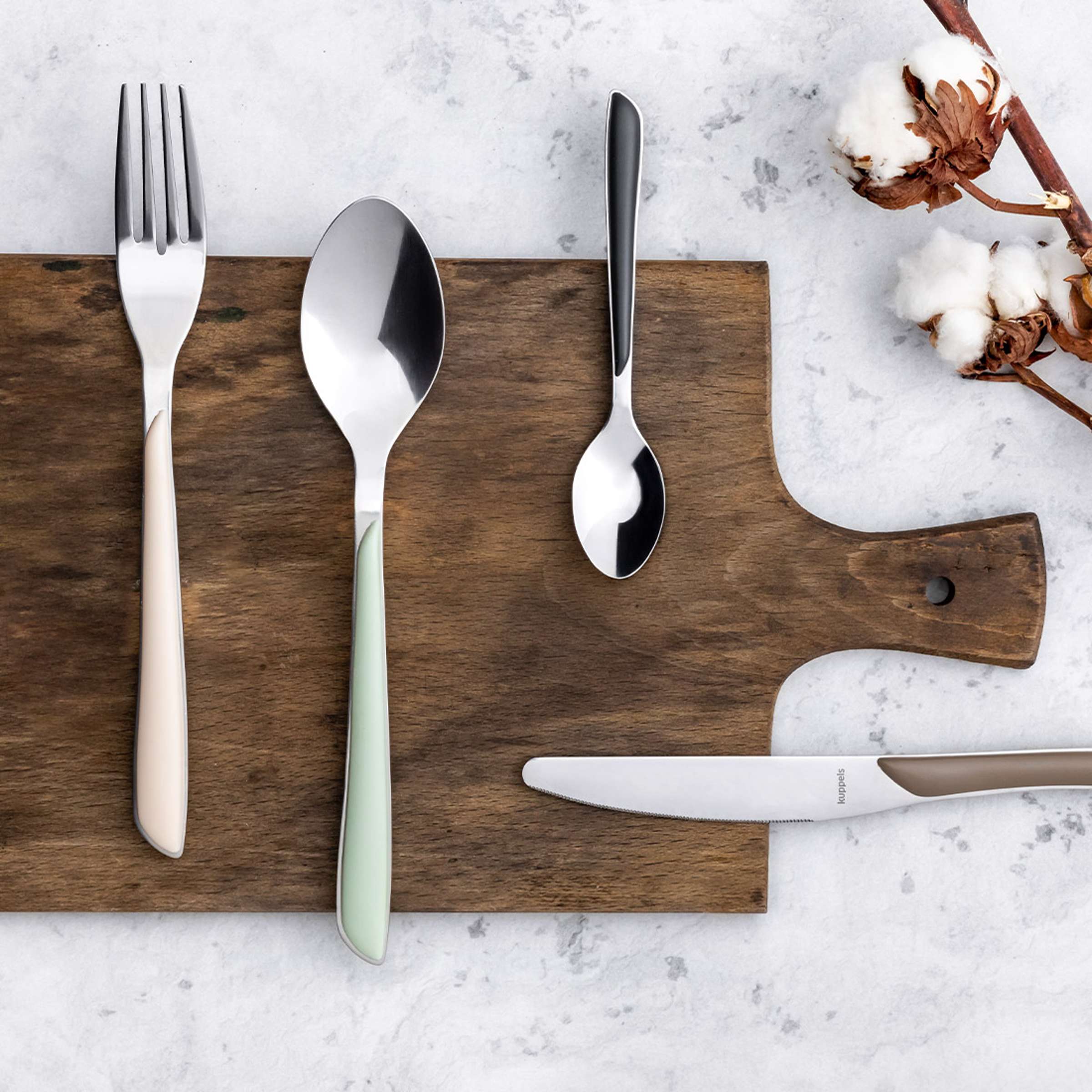 PRISMA Bestekset 24-delig leigrijs mat