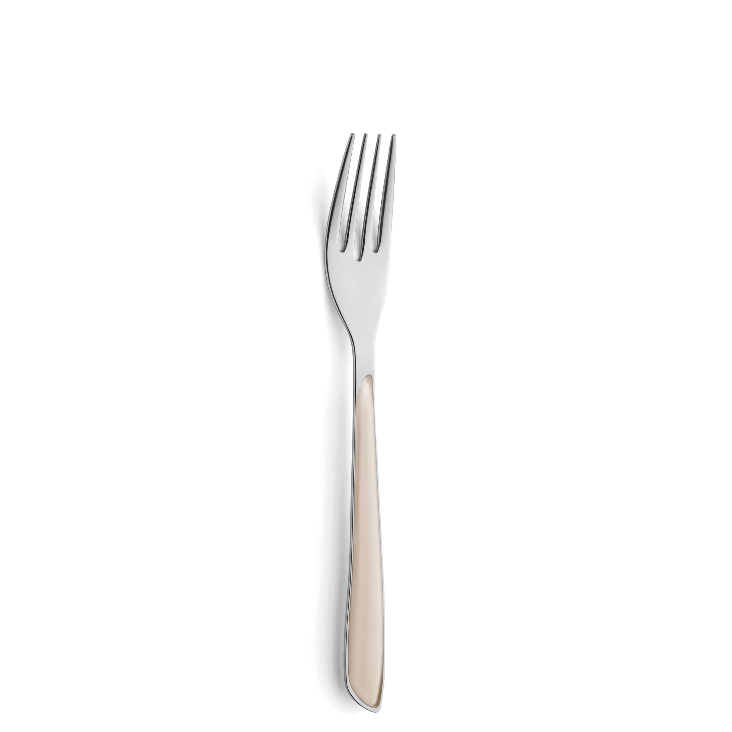PRISMA Table Fork off white satin