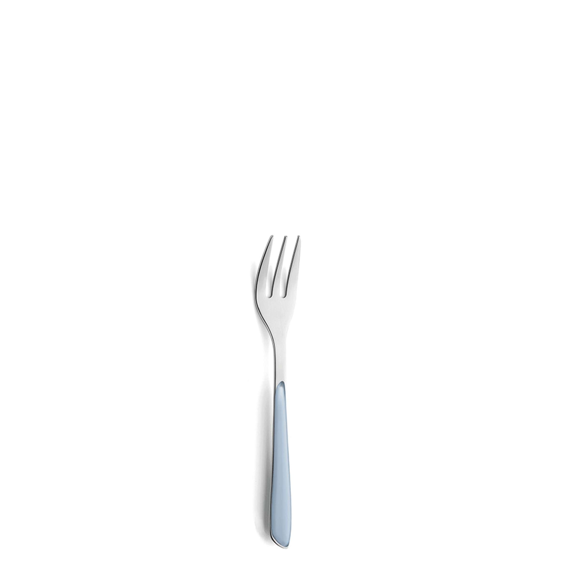 PRISMA Cake Fork sky blue satin
