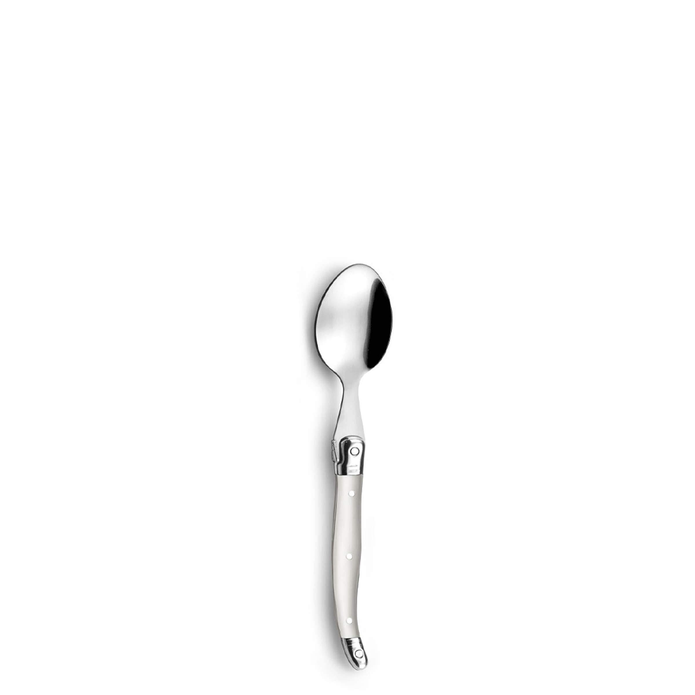 Tradition Besteckset 24-teilig von Lou Laguiole, elegantes Cutlery Set mit Perlen-Design, zeigt Messer, Gabeln, Löffel auf weißem Hintergrund.