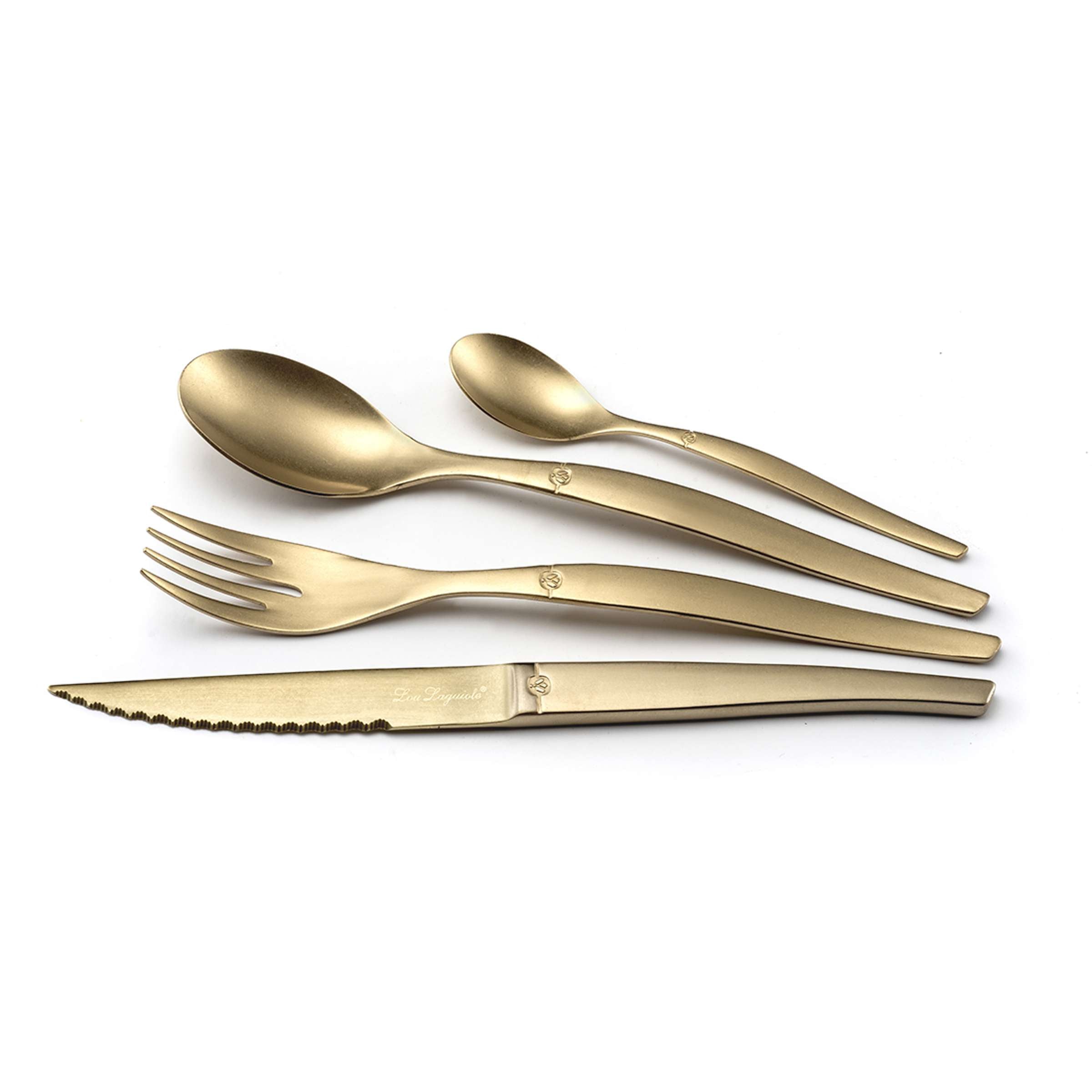 JET LAG Cutlery Set 16-piece PVD matte gold