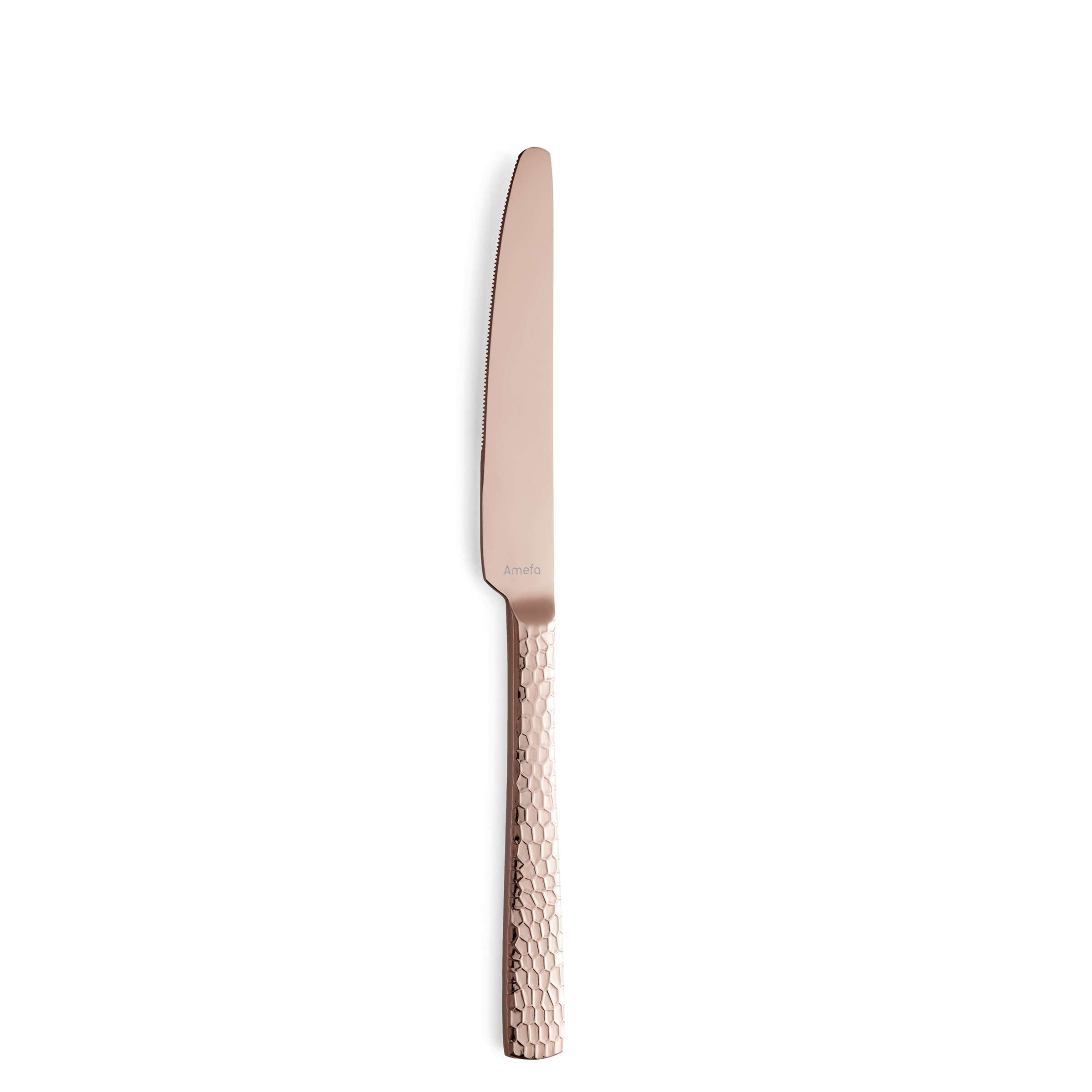 Amefa FELICITY Besteckset 24-teilig aus Edelstahl mit PVD rosé Finish, Messer, Gabeln, Löffel und Teelöffel.