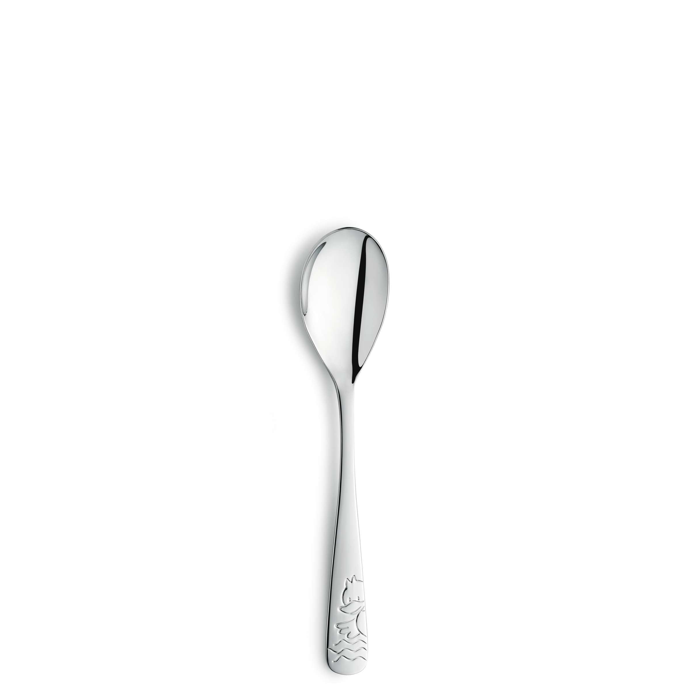 Kinderbesteck Set von Kuppels, 4-teilig, aus Edelstahl, mit kindgerechten Griffen, ideal für kleine Kinder zum Essen.