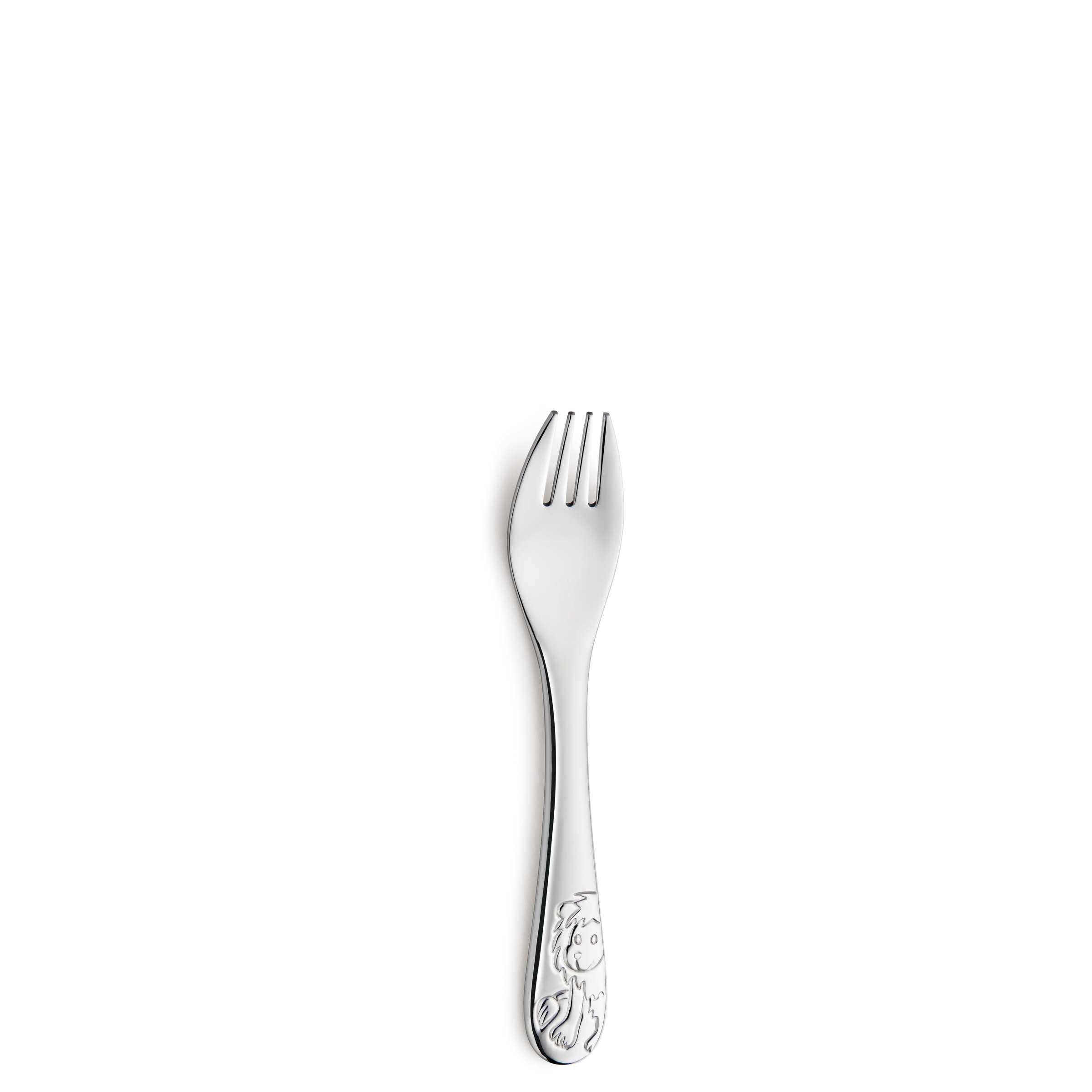 Kinderbesteck-Set von Kuppels mit Dschungeltier-Motiven, 4-teiliges Cutlery-Set für Kinder, bunt und kindgerecht.