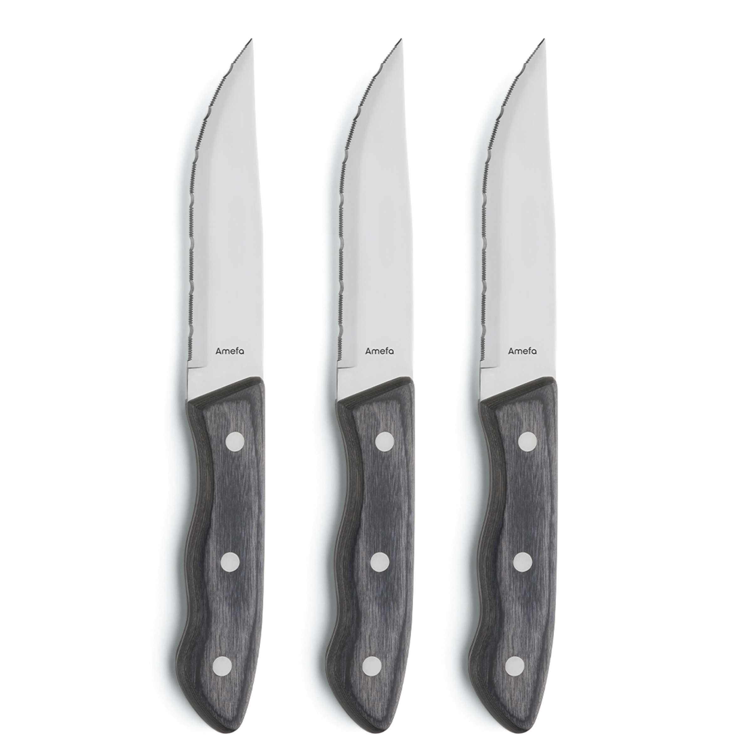 HERCULE steakmessenset 3-delig hout