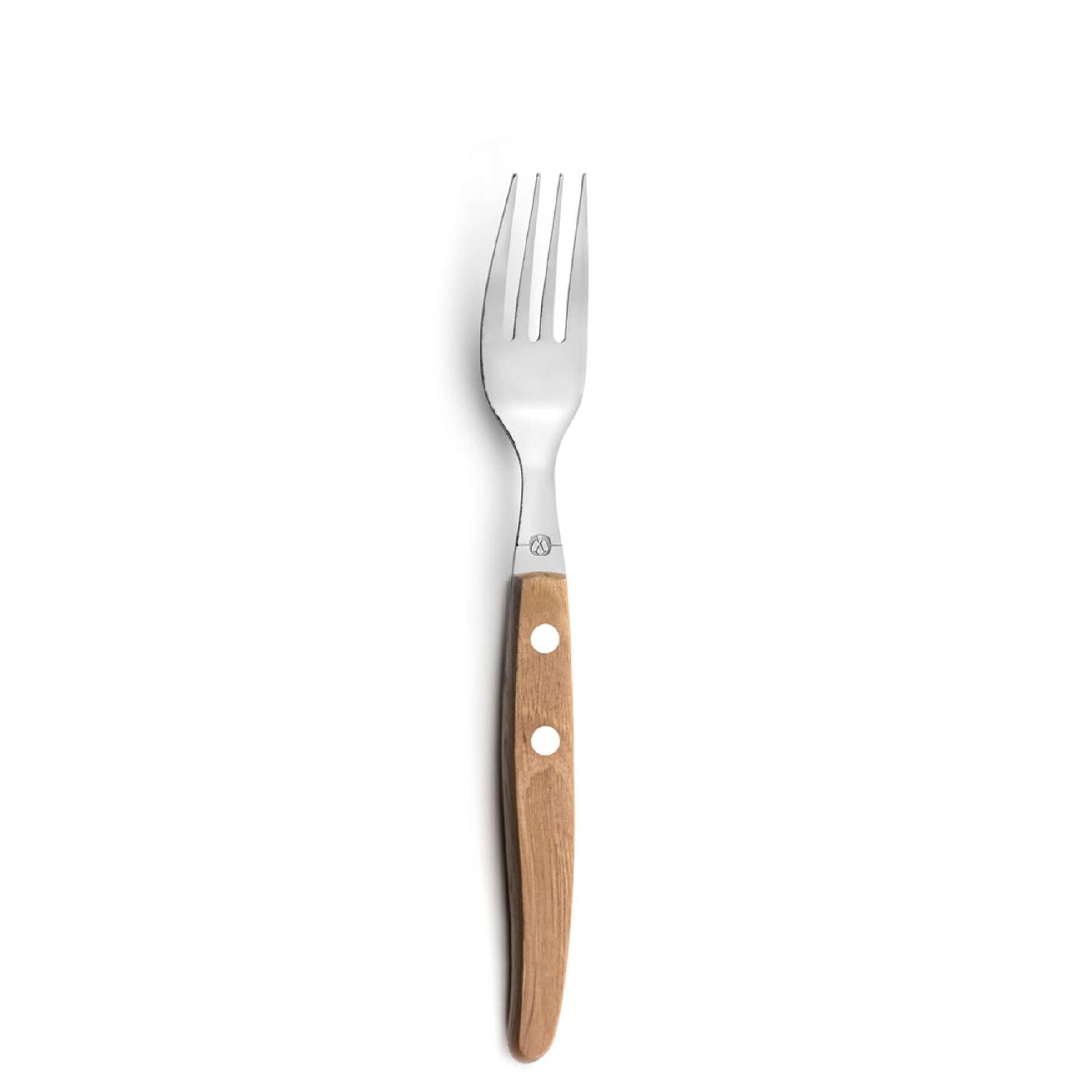 Lou Laguiole Besteckset aus Holz, 24-teilig mit Messer, Gabel, Löffel und Teelöffel, elegante und langlebige Essbesteck-Kollektion