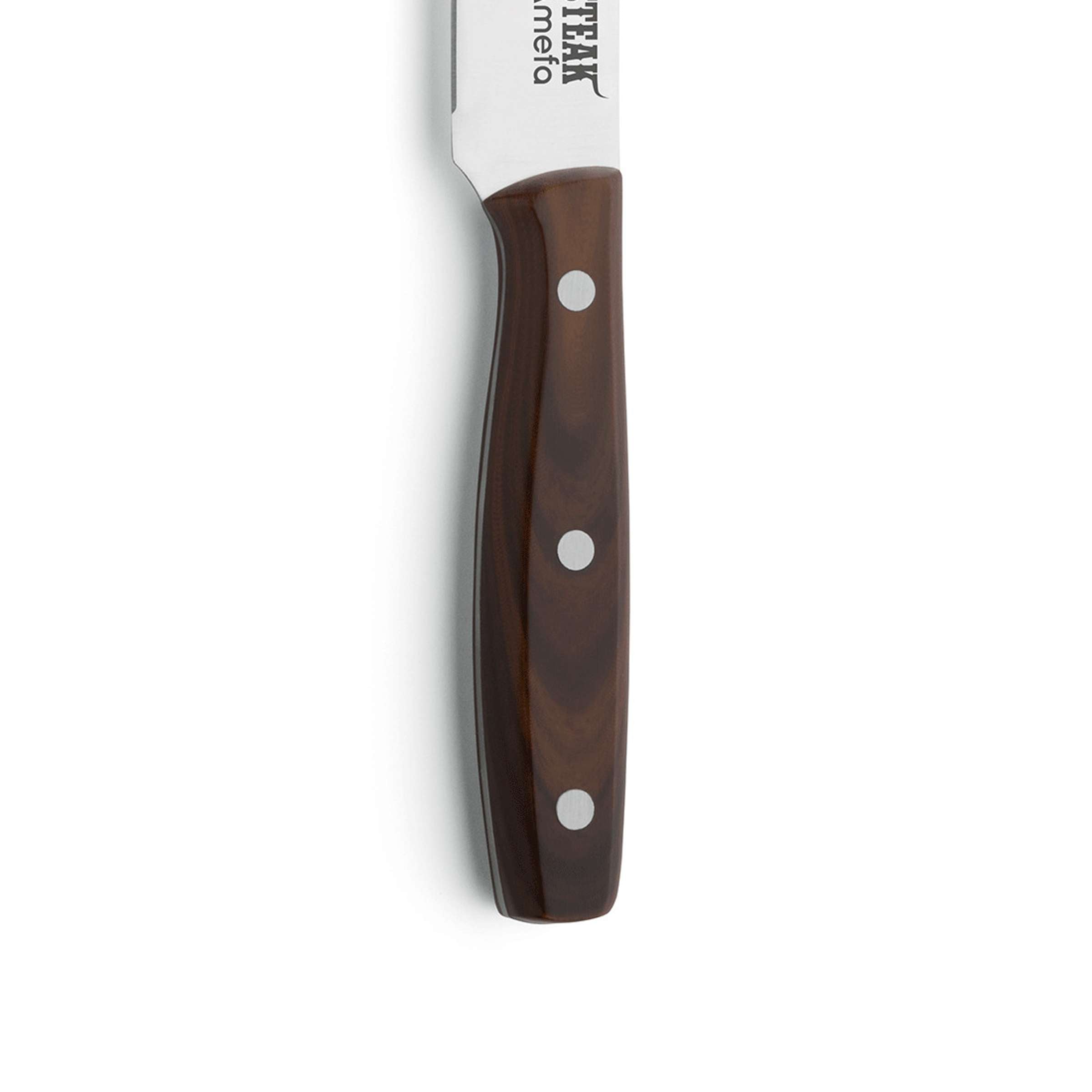 Amefa PORTERHOUSE Steakmesser Set mit zwei Messern aus Holz, scharfe Klingen und elegantes Design, ideal für Steak und Fleisch.