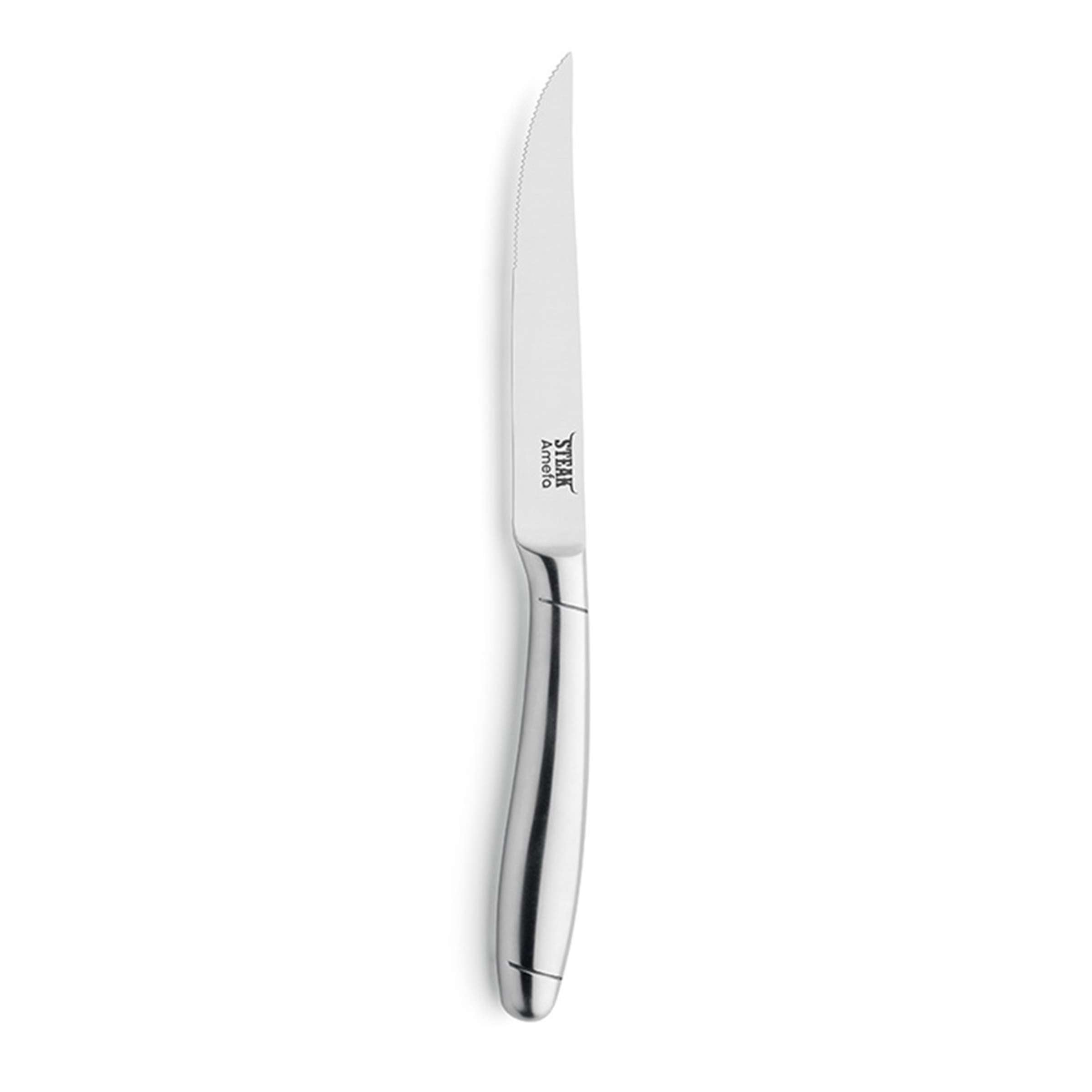 Amefa PRIME RIB Steakmesser Set aus 2 Messer mit Edelstahlklingen und Griffen, ideal zum Zubereiten und Servieren von Steaks.