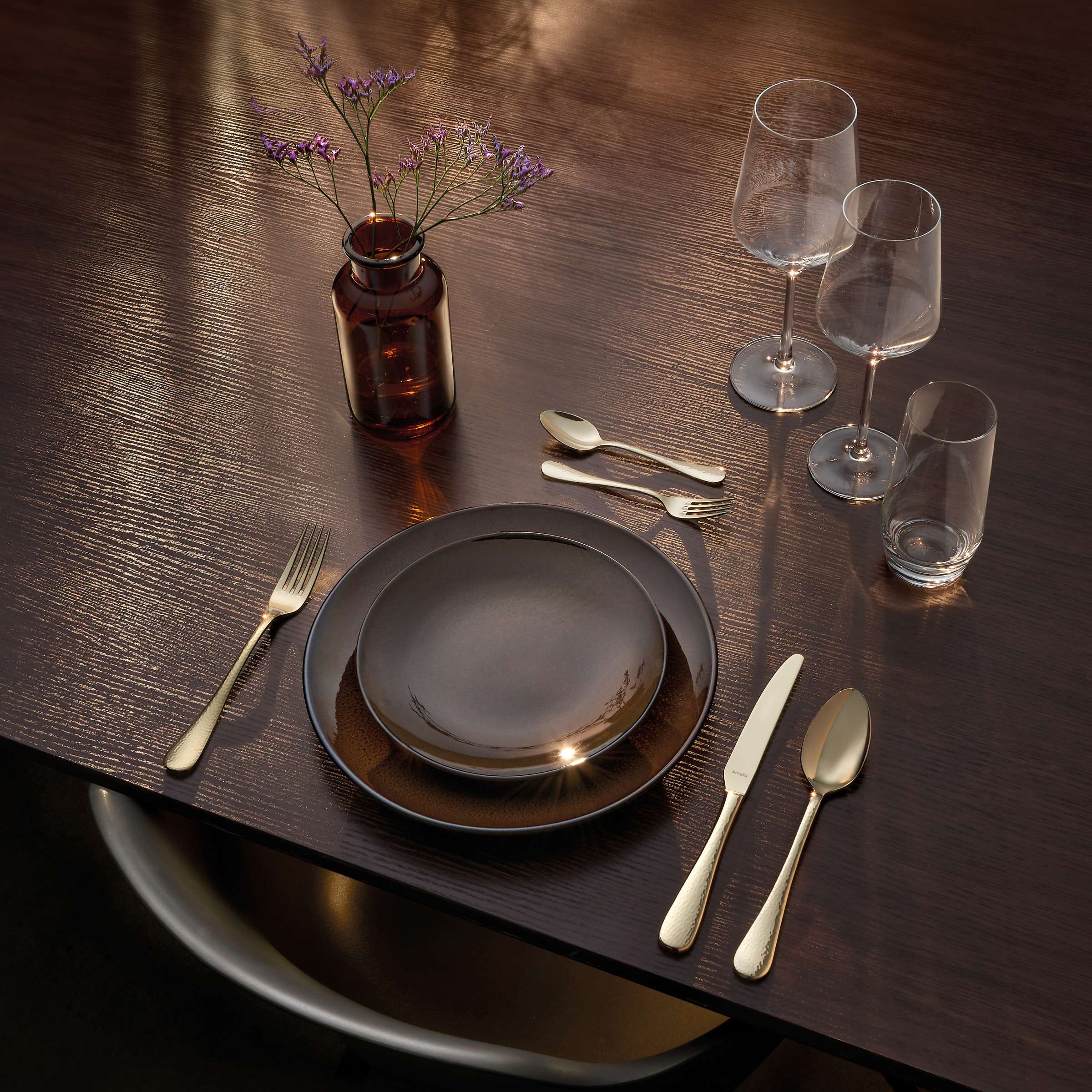 SIERRA Bestekset 24-delig PVD champagne