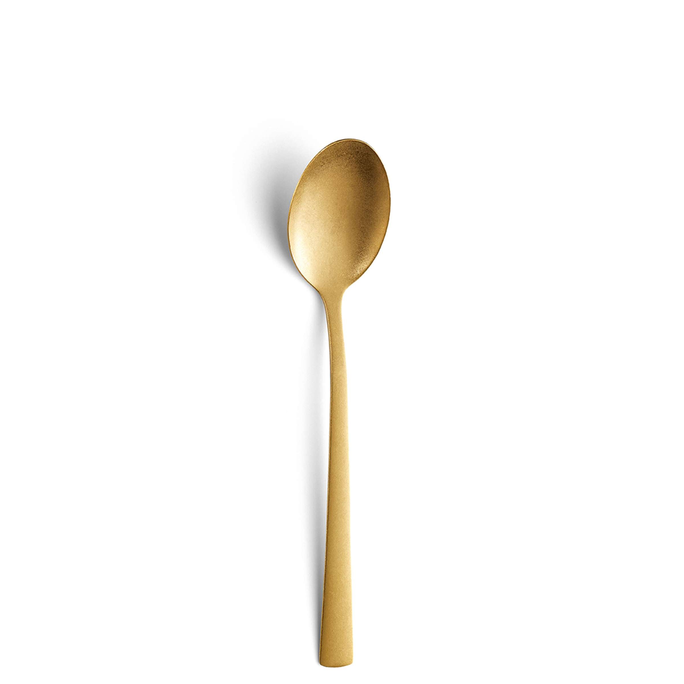 Amefa MANILLE Besteckset 42-teilig, mattiertes PVD-Gold, Messer, Gabeln, Löffel aus Edelstahl, elegante Essbesteck für den Haushalt