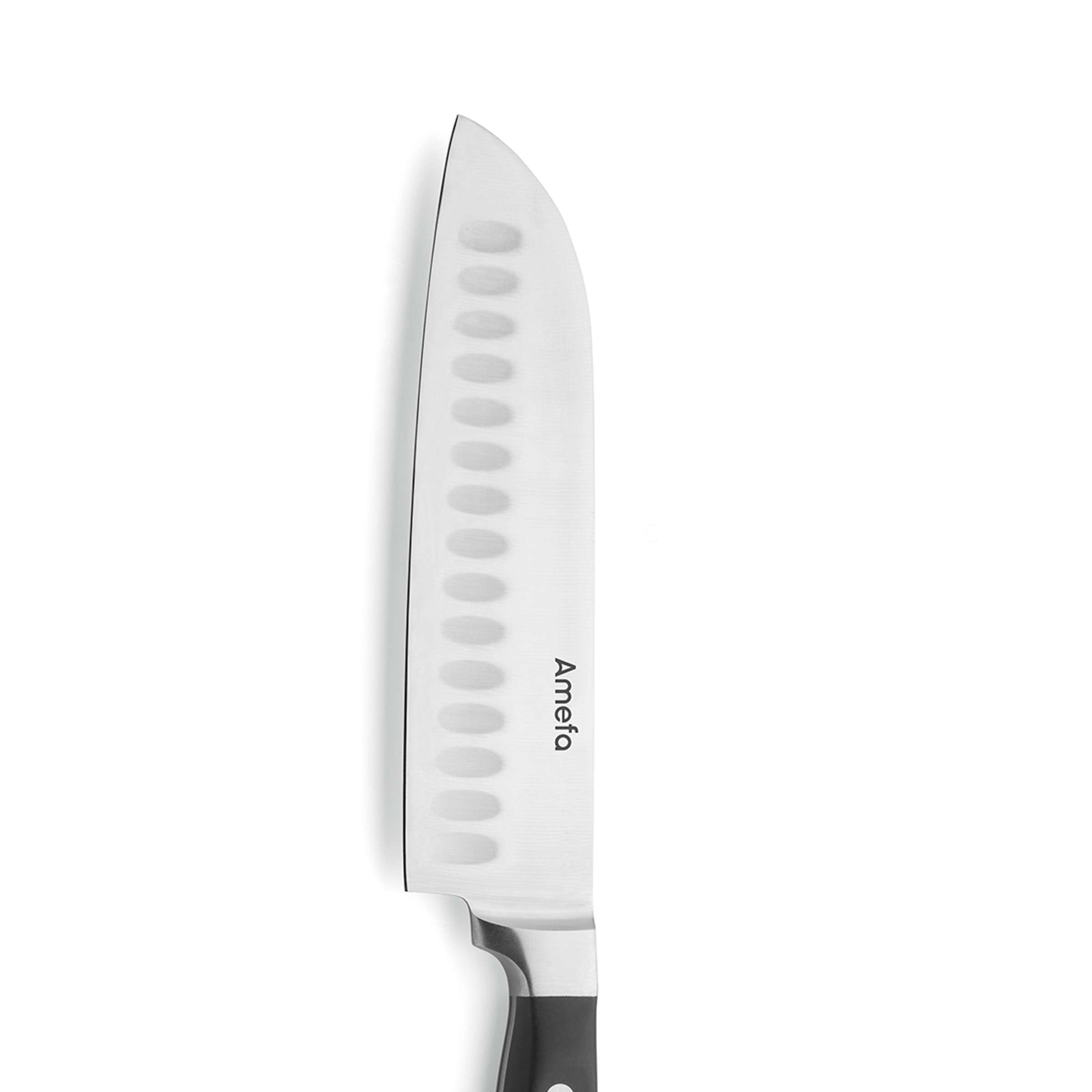 Amefa Premium Santokumesser, scharfes Küchenmesser mit Edelstahlklinge, zum Schneiden von Gemüse und Fleisch.