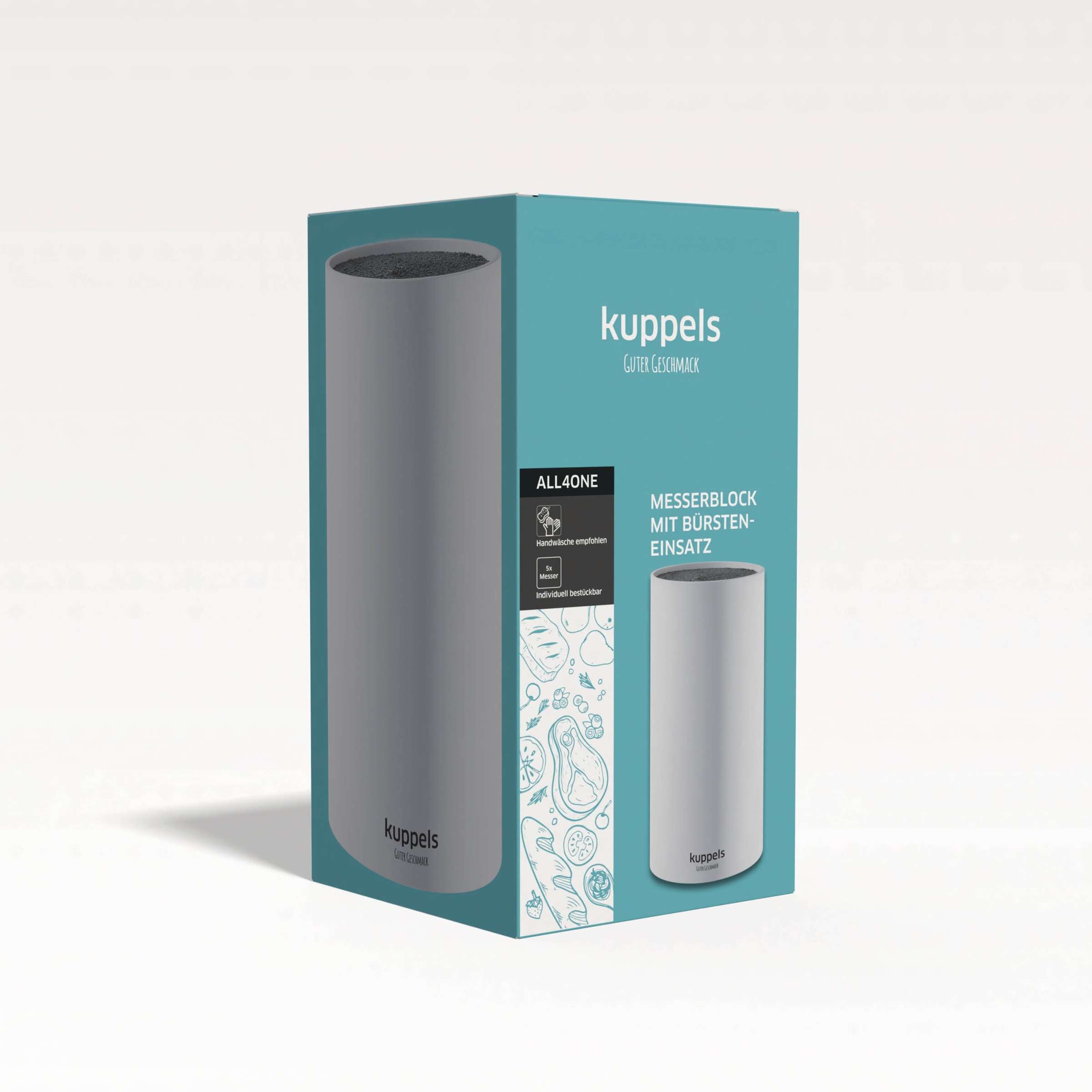 ALL4ONE Blok na noże z wkładem na szczoteczki