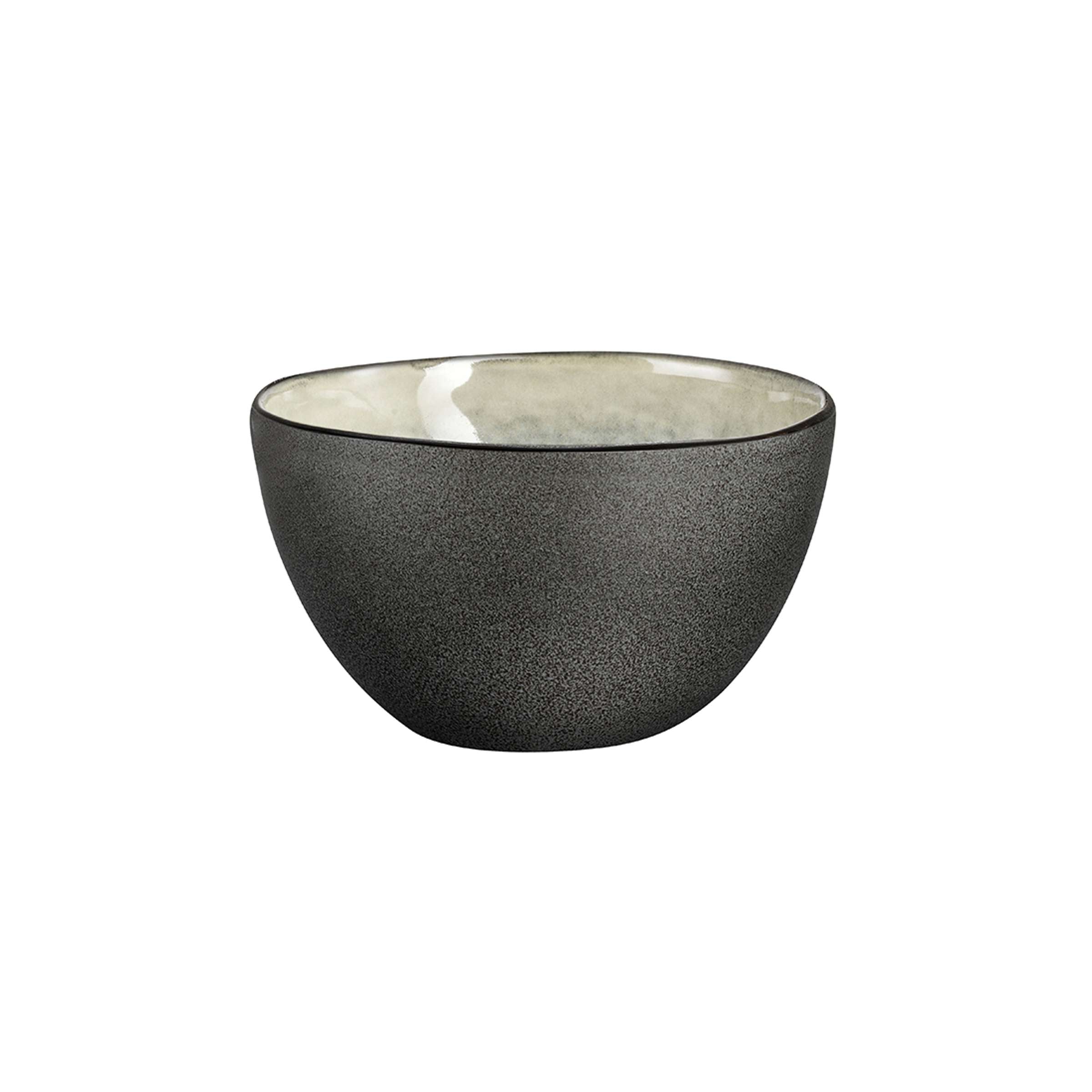 SHADOW NACRE Cereal bowl grey, white