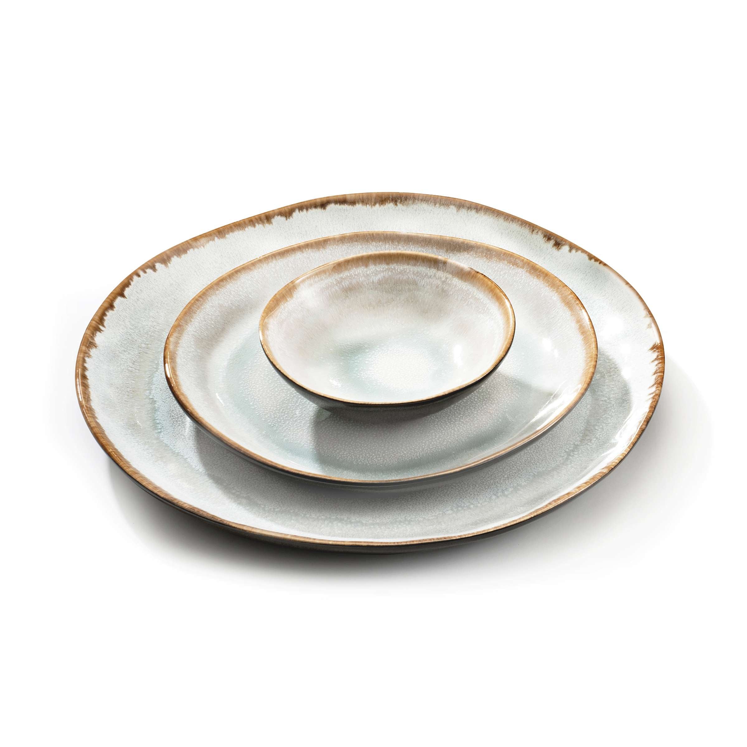 SHADOW AQUA Dessertteller blau,grau