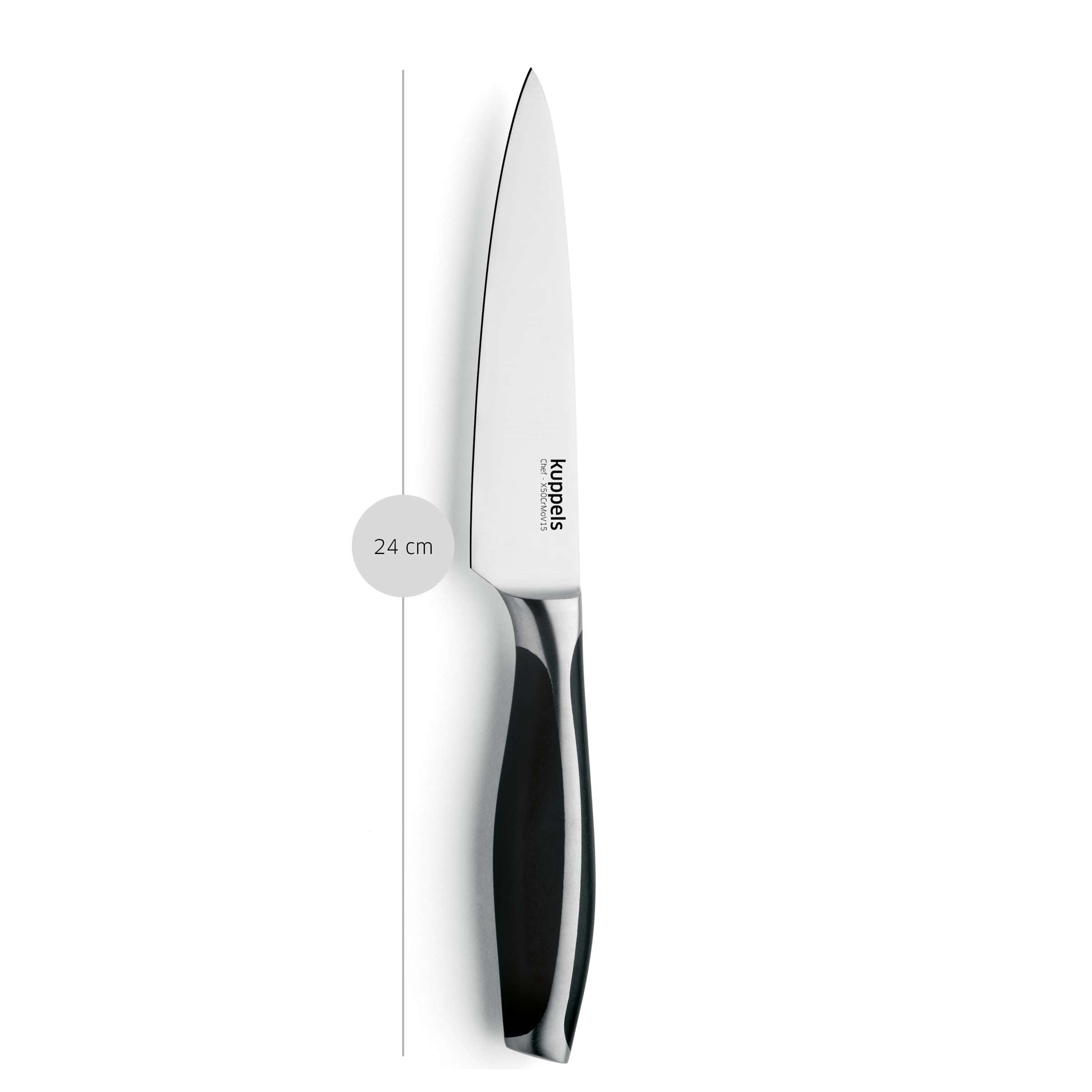 Kuppels CHEF Allzweckmesser, Küchenmesser mit ergonomischem Griff und scharfer Klinge für vielseitiges Schneiden in der Küche
