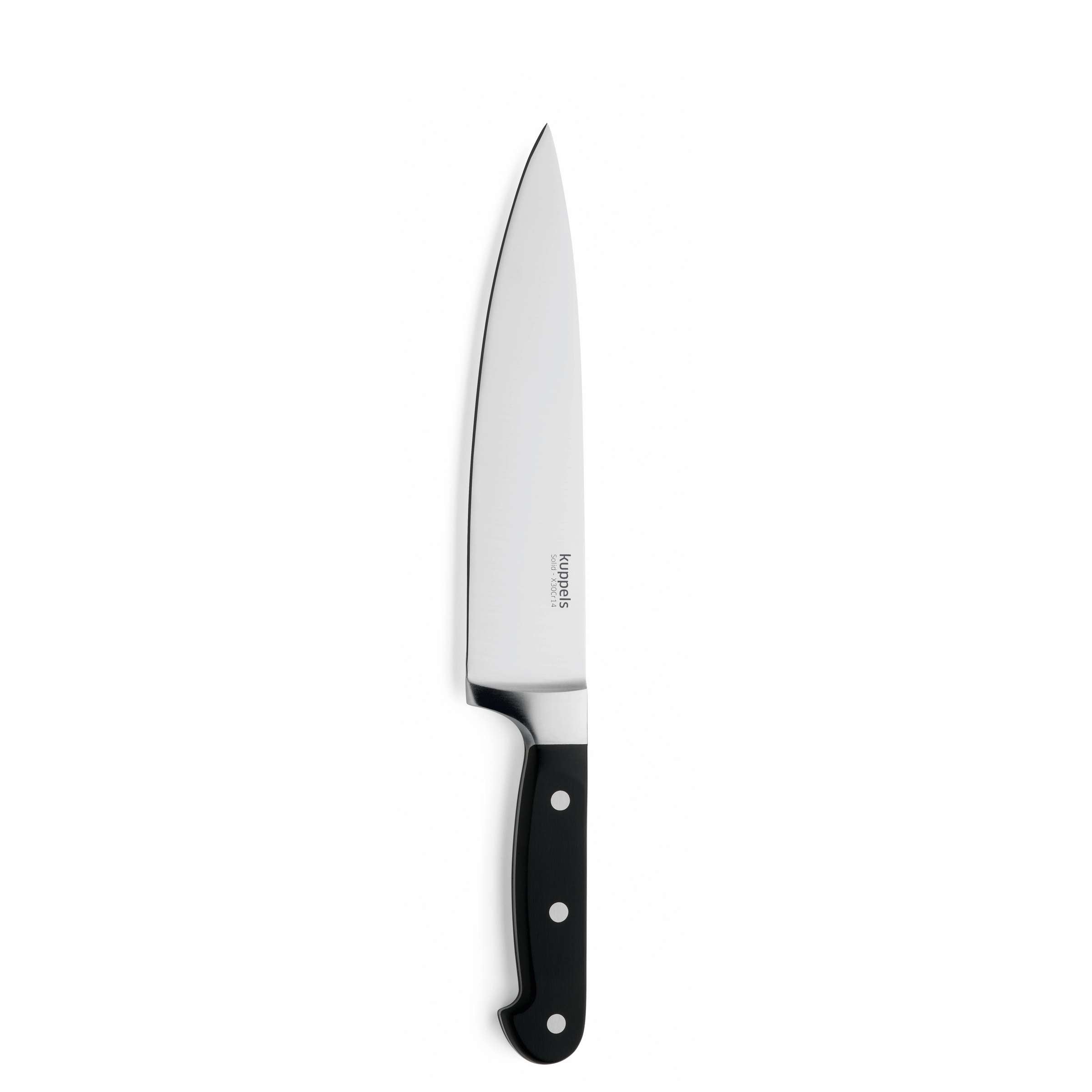 Solides Kuppels Kochmesser, Küchenmesser mit scharfer Klinge, geeignet für präzises Schneiden in der Küche