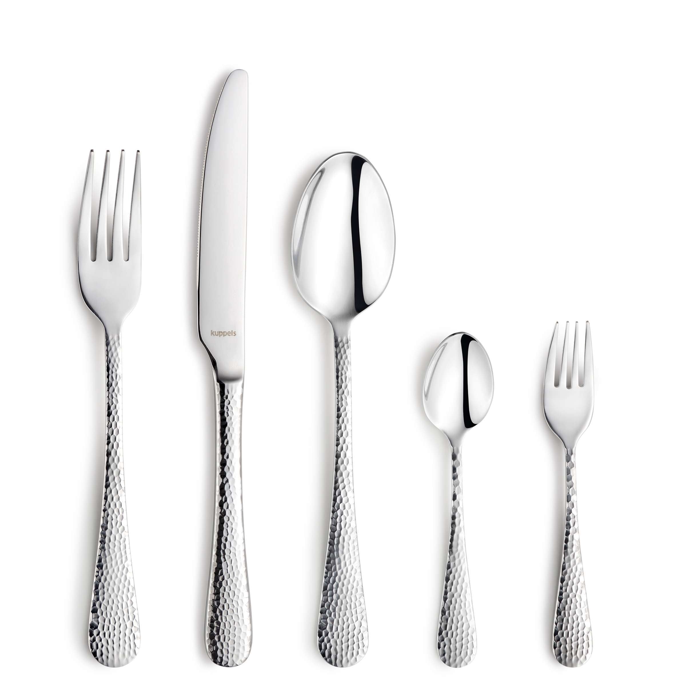 30-teiliges CRYSTAL Besteckset von Kuppels Home mit Messer, Gabel, Löffel und Teelöffel aus Edelstahl, elegant und funktional