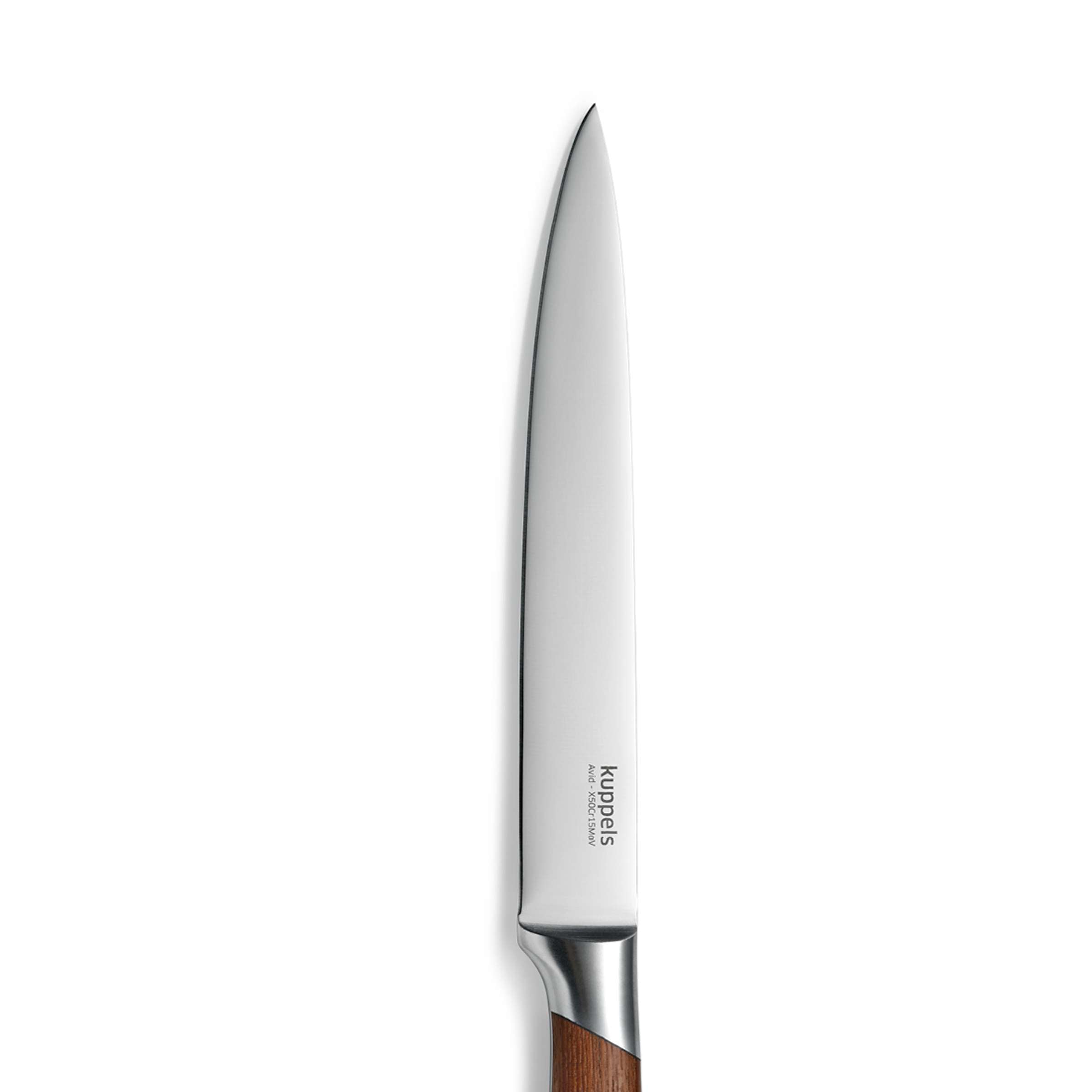 Scharfes Kuppels AVID Tranchiermesser mit schwarzen Griff, ideal zum Schneiden und Tranchieren von Fleisch in der Küche
