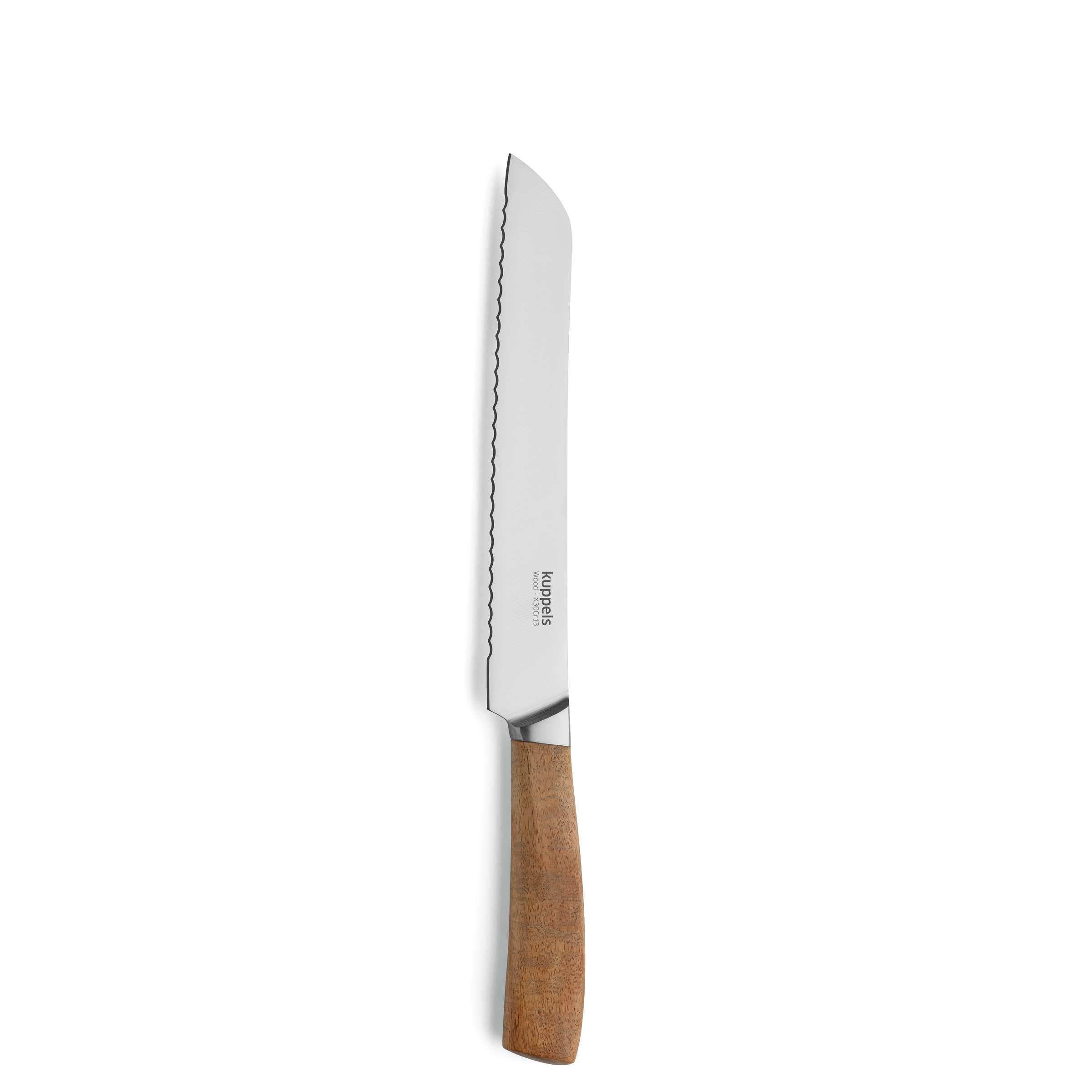 Kuppels Holz Messerblock, 5-teilig, mit verschiedenen Messern in einem eleganten Holzblock für Küchenmesser.