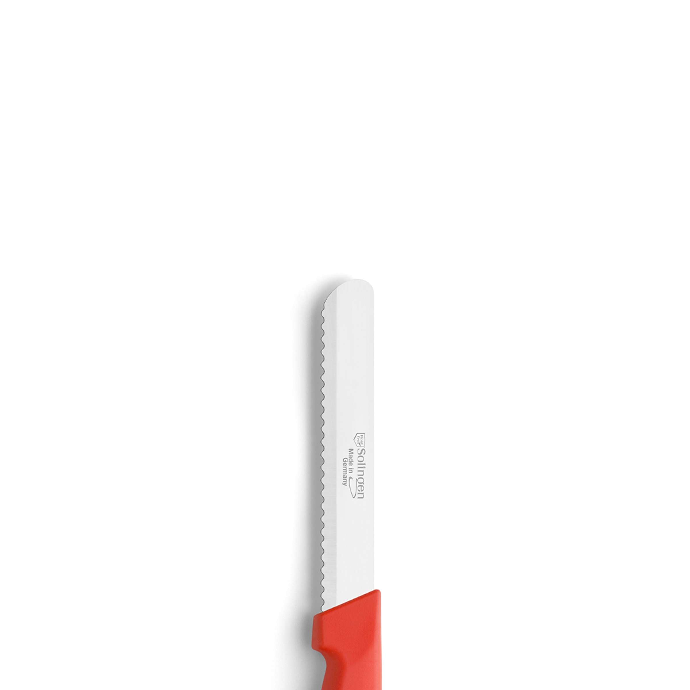 Kuppels Brotmesser Set mit drei Küchenmessern, scharfe Messer mit Holzgriffen für Brotzeit und Küchenarbeiten