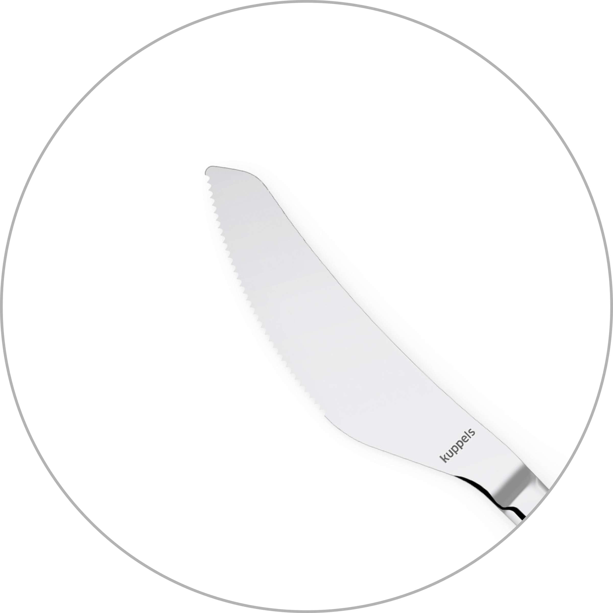 Kuppels Pizzamesser-Set, 2-teilig, scharfe Pizzamesser mit ergonomischen Griffen für präzises Schneiden.