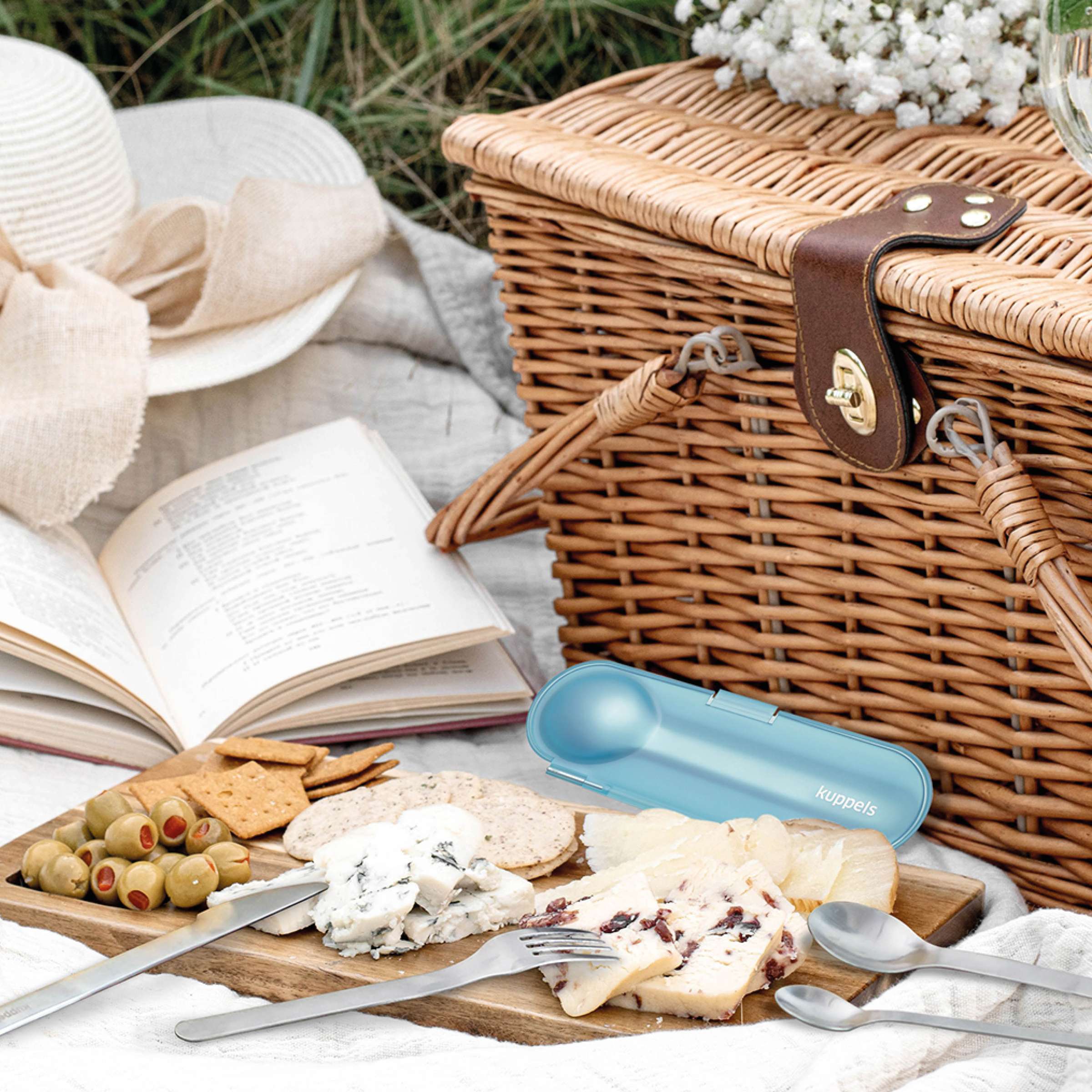 2GO Bestekset 4-delig mint gematteerd